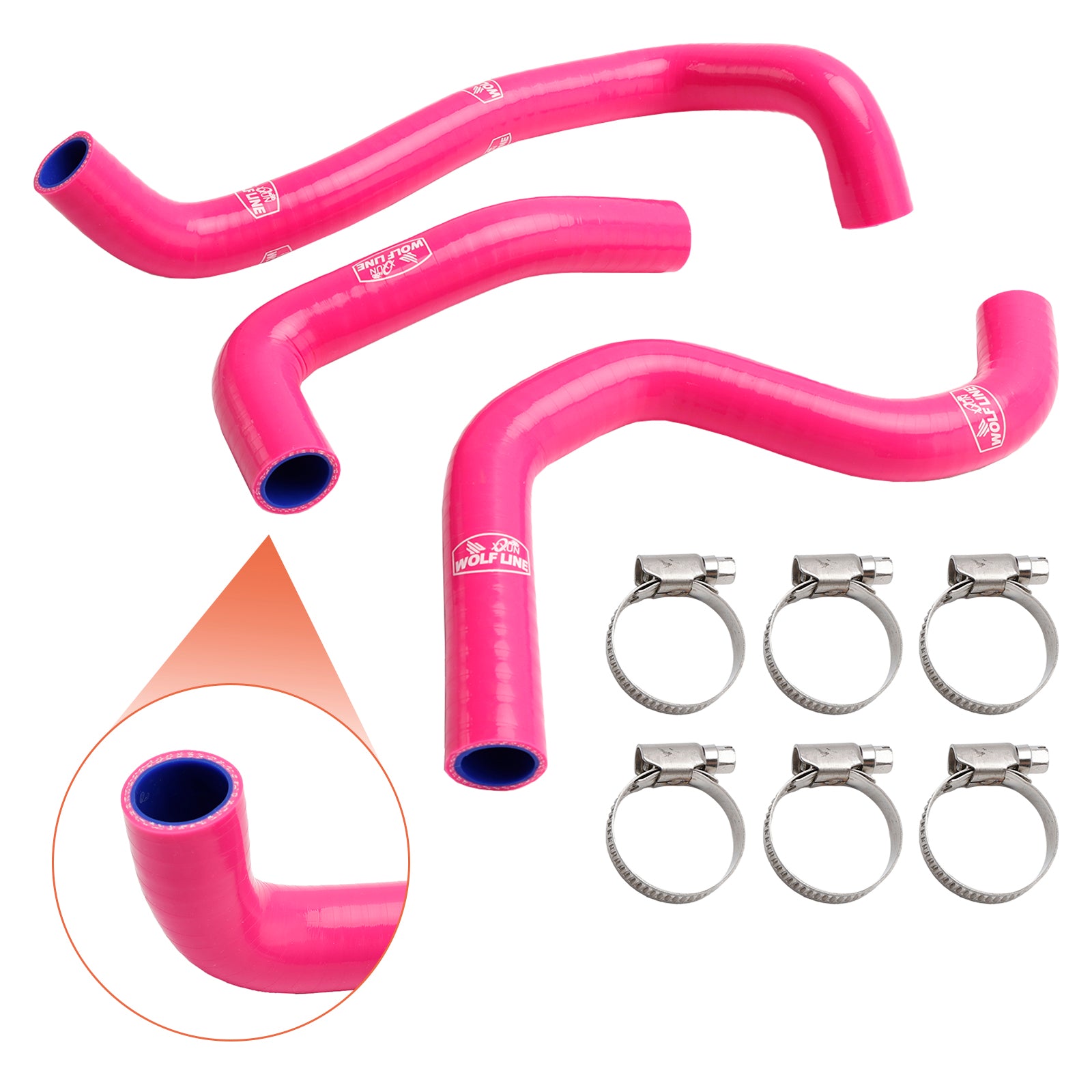 20-22 Street Triple 765 R RS Silicone Radiator Coolant Hose Kit