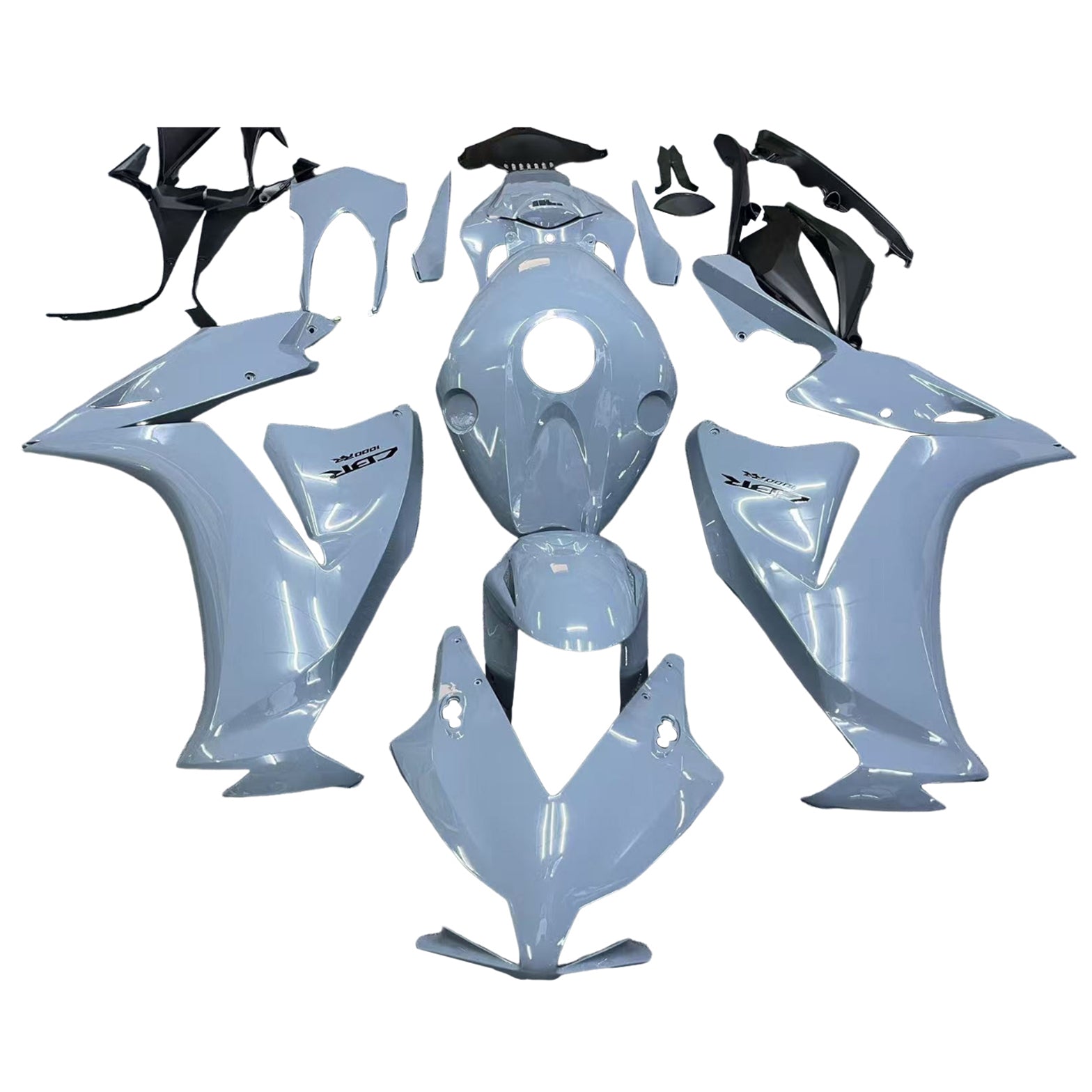 Amotopart 2012-2016 Honda CBR1000RR Kit de carénage gris clair