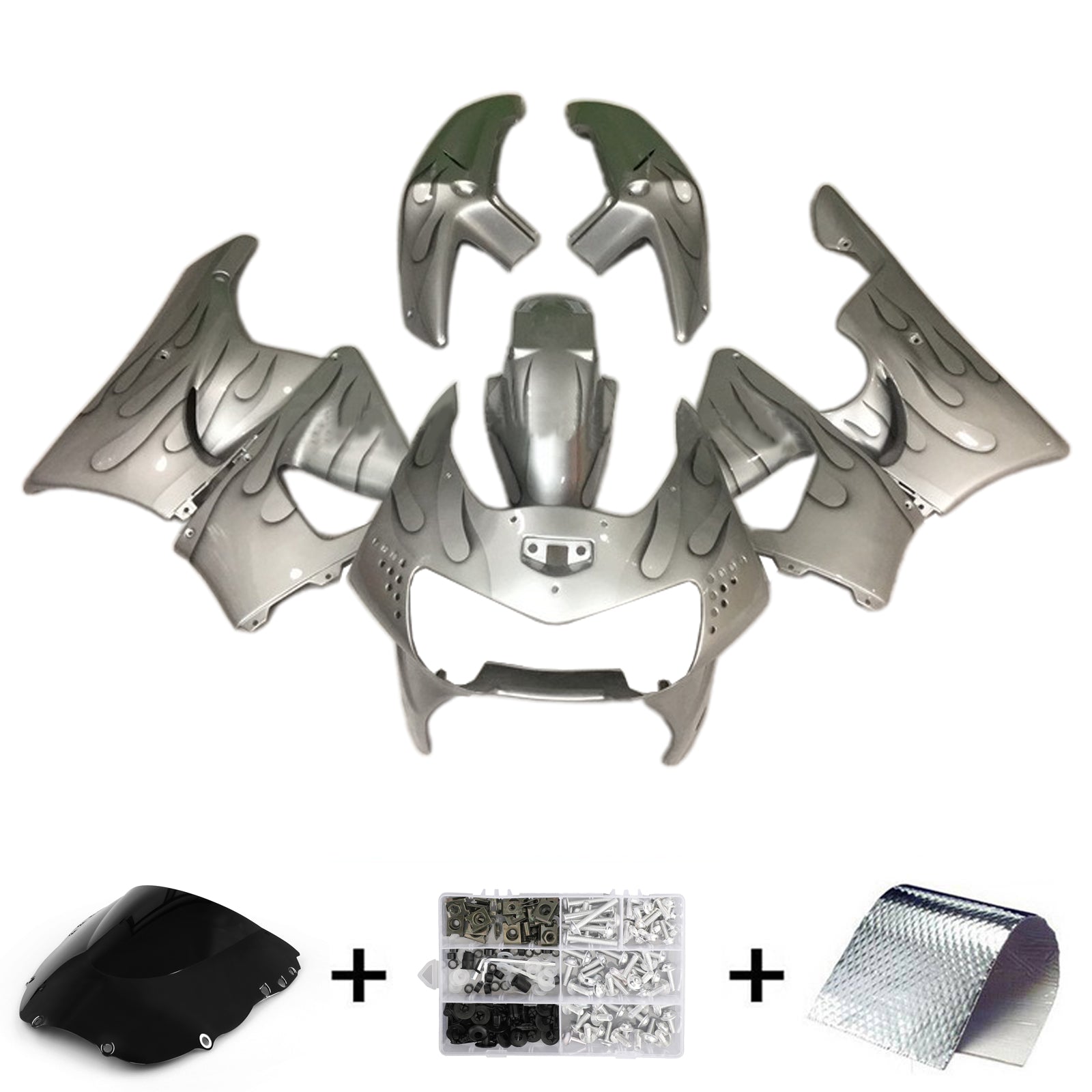 Amotopart 1998-1999 Honda CBR900RR 919 Gray Fairing Kit