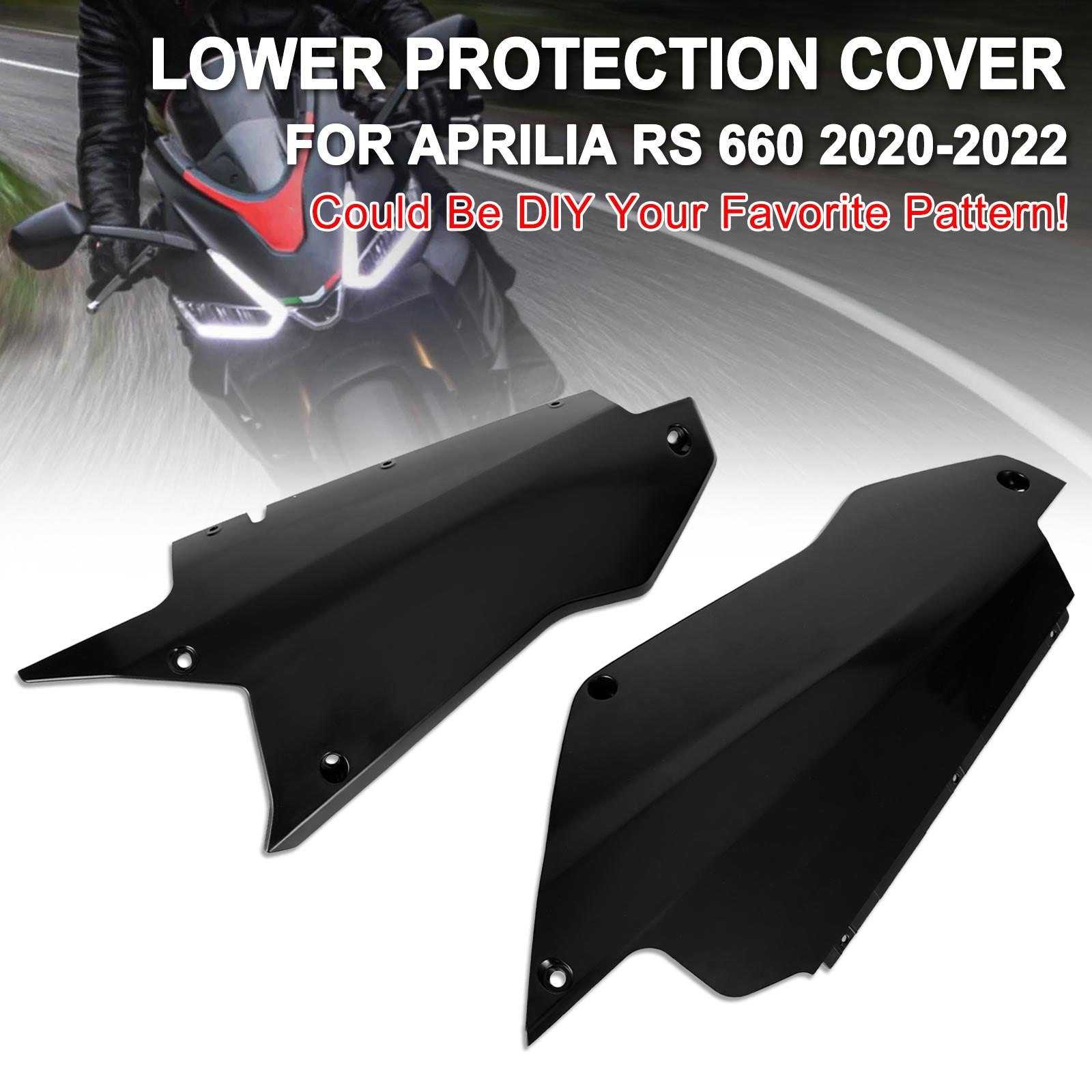 Unpainted Engine Lower Protection Cover Guard Fairing for Aprilia RS 660 2020-2022