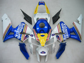 Amotopart 2005-2006 Kit carena Honda CBR600RR giallo e blu Style2