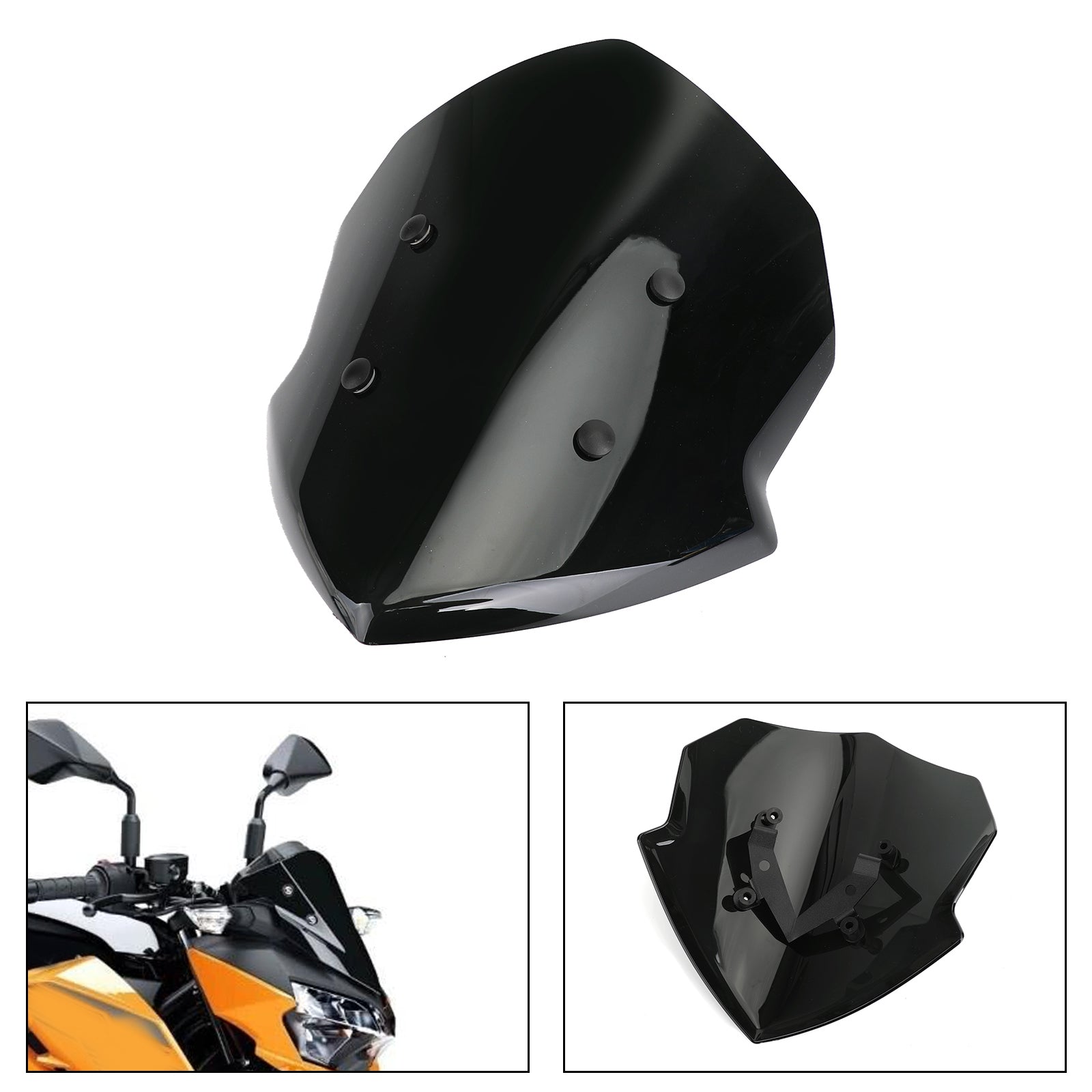 19-20 Kawasaki Z125 ABS 4mm Motorcycle Windscreen Screen Windshield