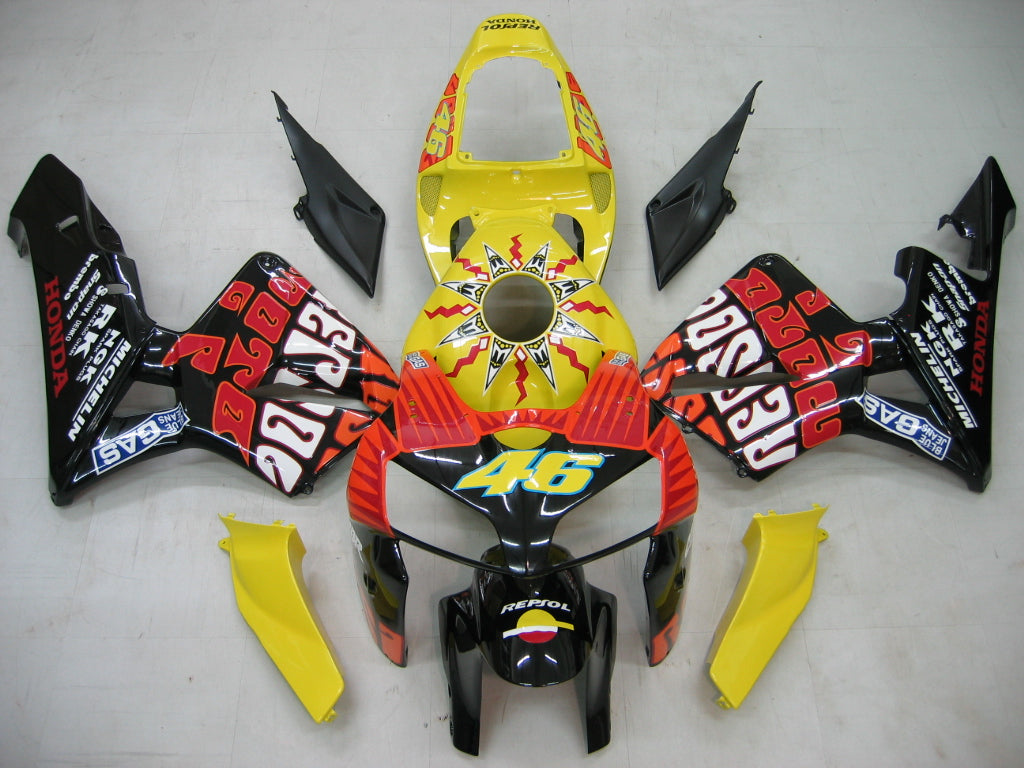 Amotopart 2005-2006 Honda CBR600RR Yellow&Red Fairing Kit