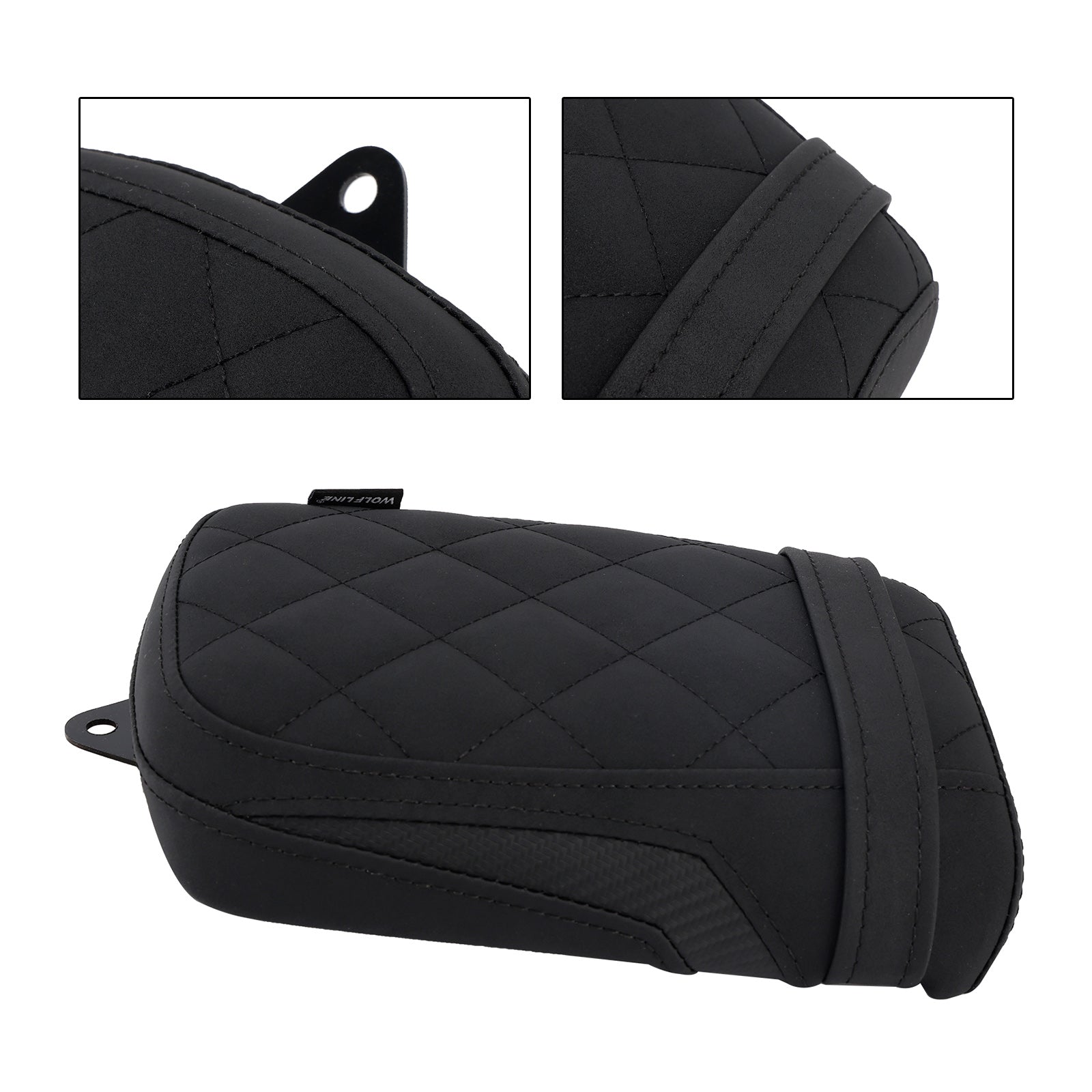 24-25 Kawasaki Eliminator 500 Rear Seat Passenger Cushion Flat Pu Black