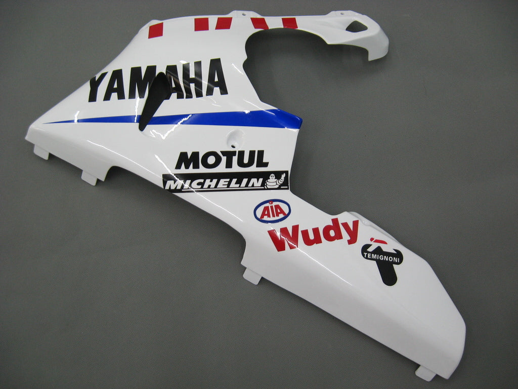 Amotopart 2000-2001 Yamaha YZF 1000 R1 Kit de carénage bleu et blanc Style2