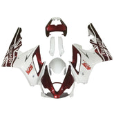 Amotopart 2006-2008 Triumph Daytona 675 Kit de carénage rouge et blanc Style1