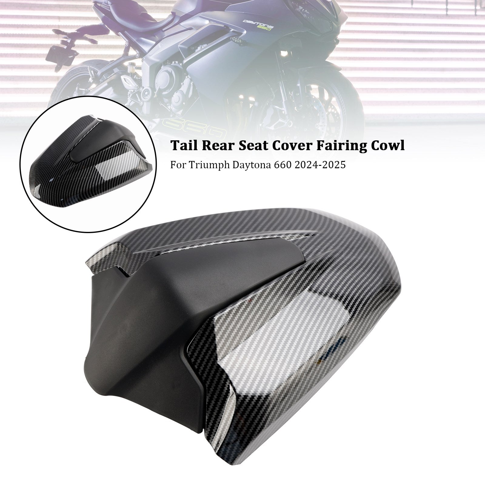 2024-2025 Daytona 660 Tail Rear Seat Cover Fairing Cowl