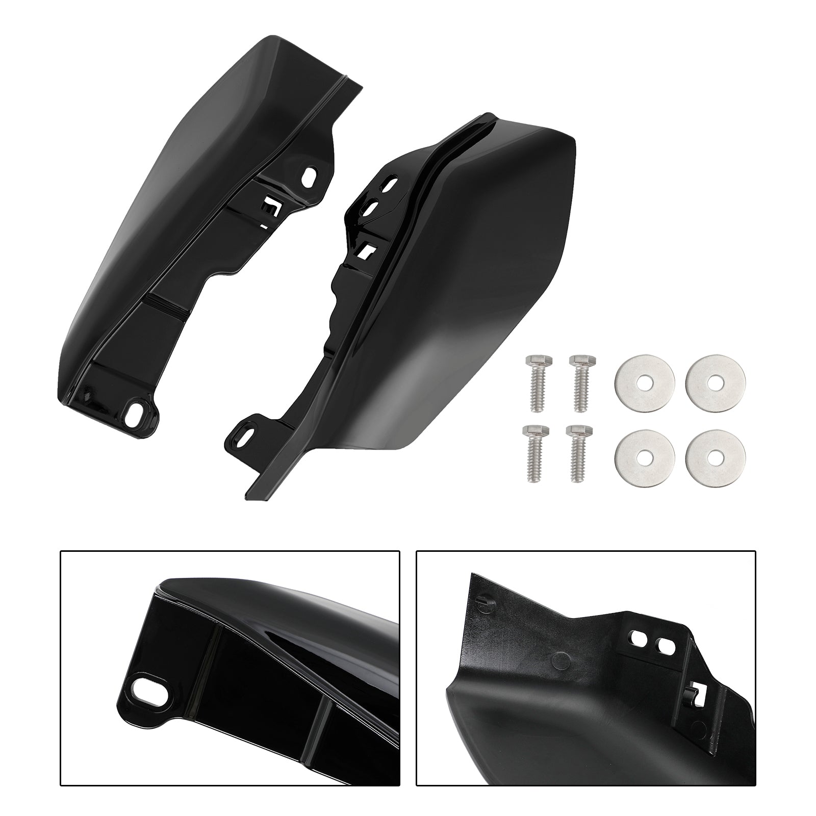 17-20 Street Glide Road King Road Glide Mid-Frame Air Heat Deflector