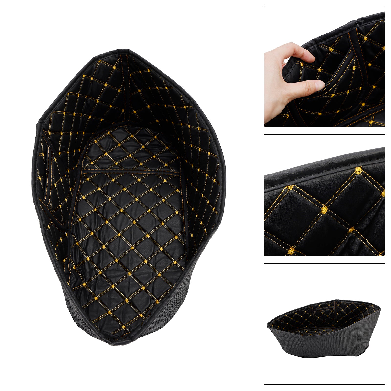 Vespa Gts 300 Gts300 Seat Bucket Liner Pad Trunk Inner Protector Brown