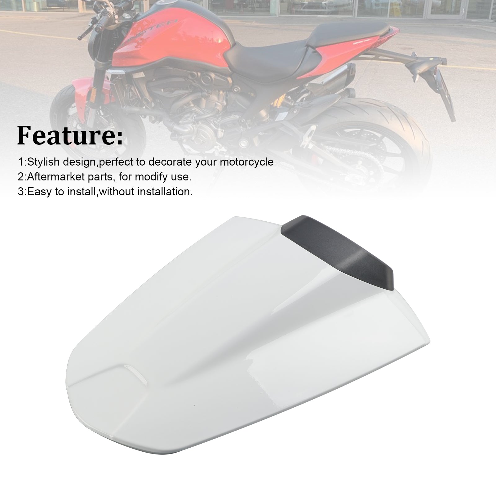 21-24 Ducati Monster 950 937 Tail Rear Seat Cover Fairing Cowl