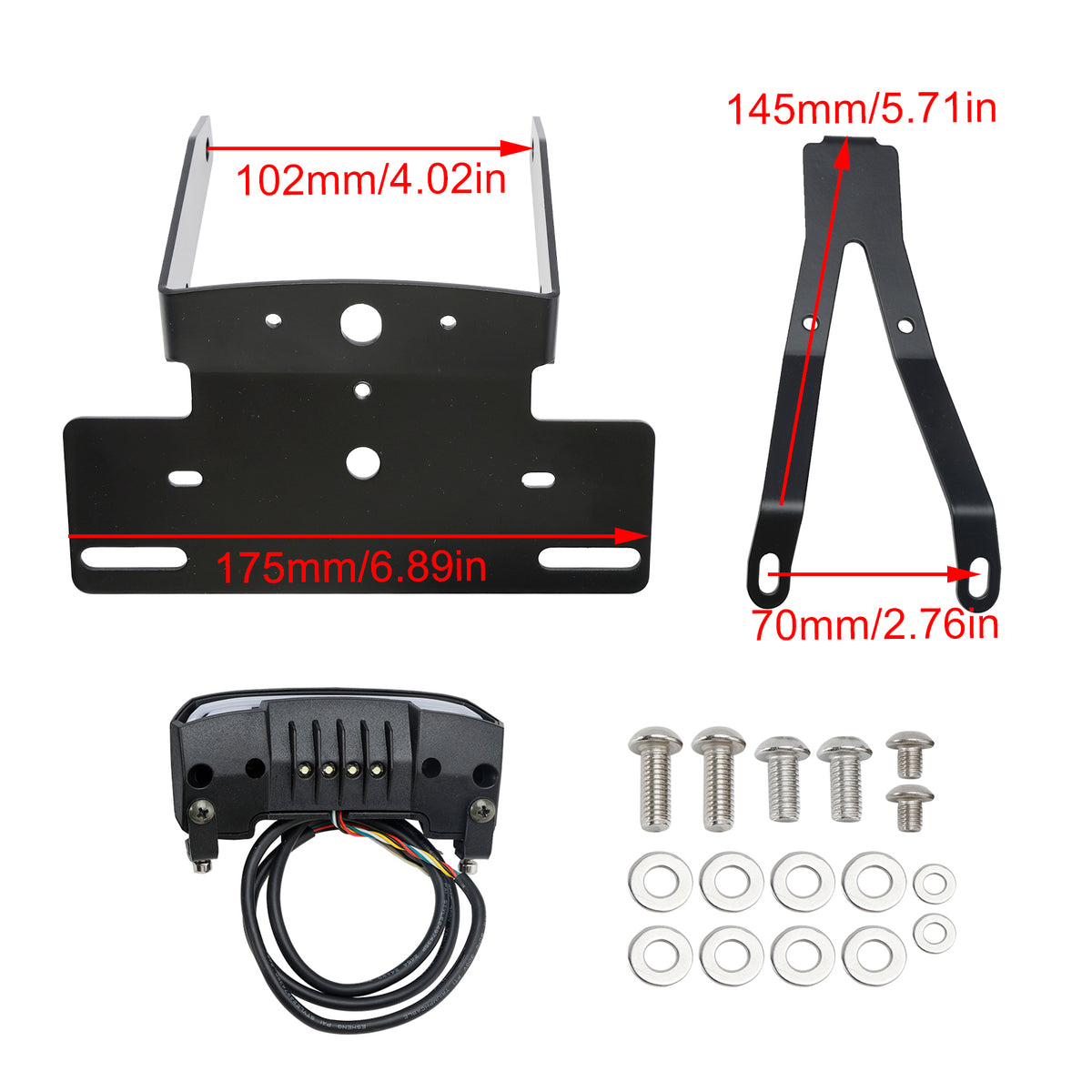 22-23 Support de support de plaque d'immatriculation GASGAS SM700