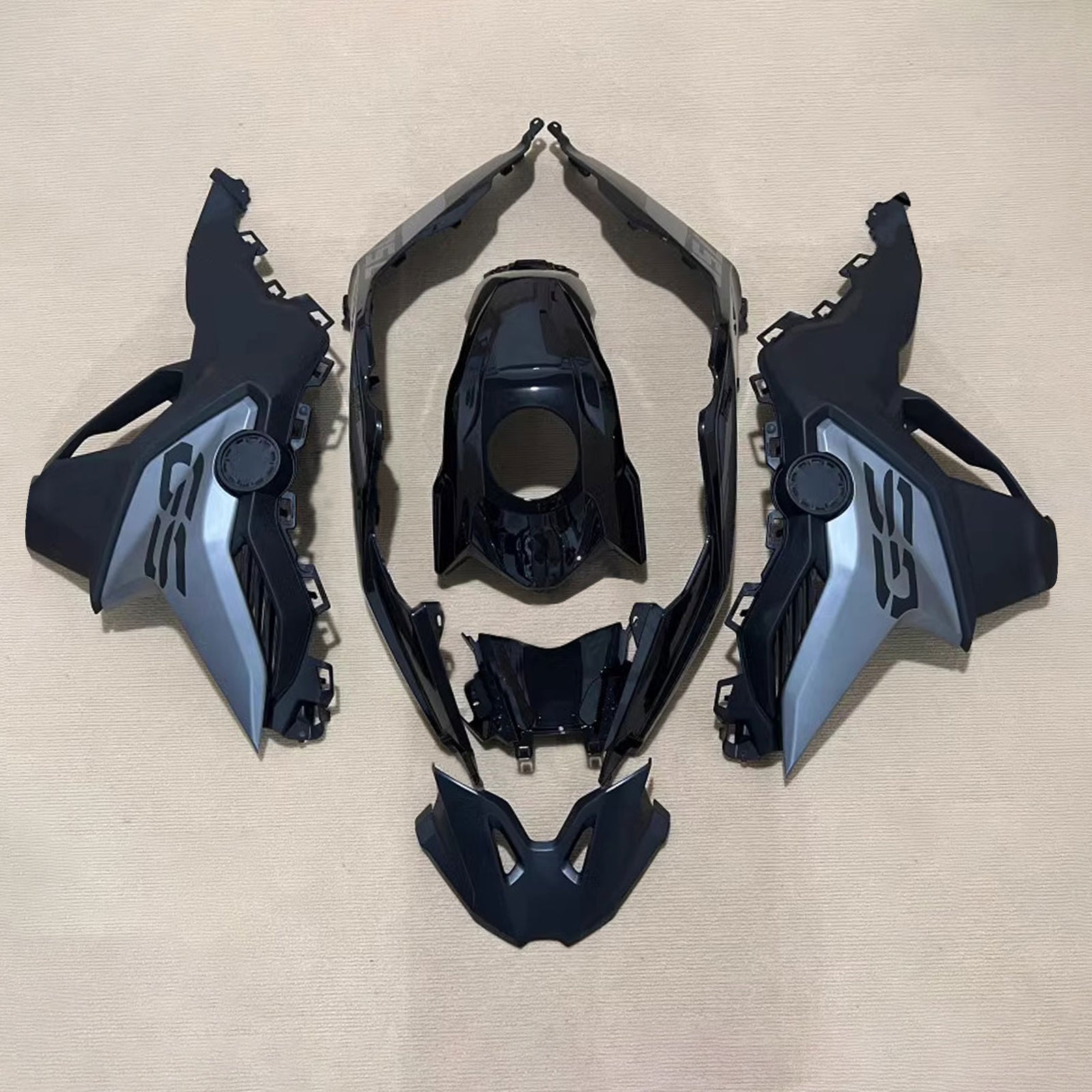 Amotopart 2018-2022 BMW F750GS F850GS Grey Black Fairing Kit