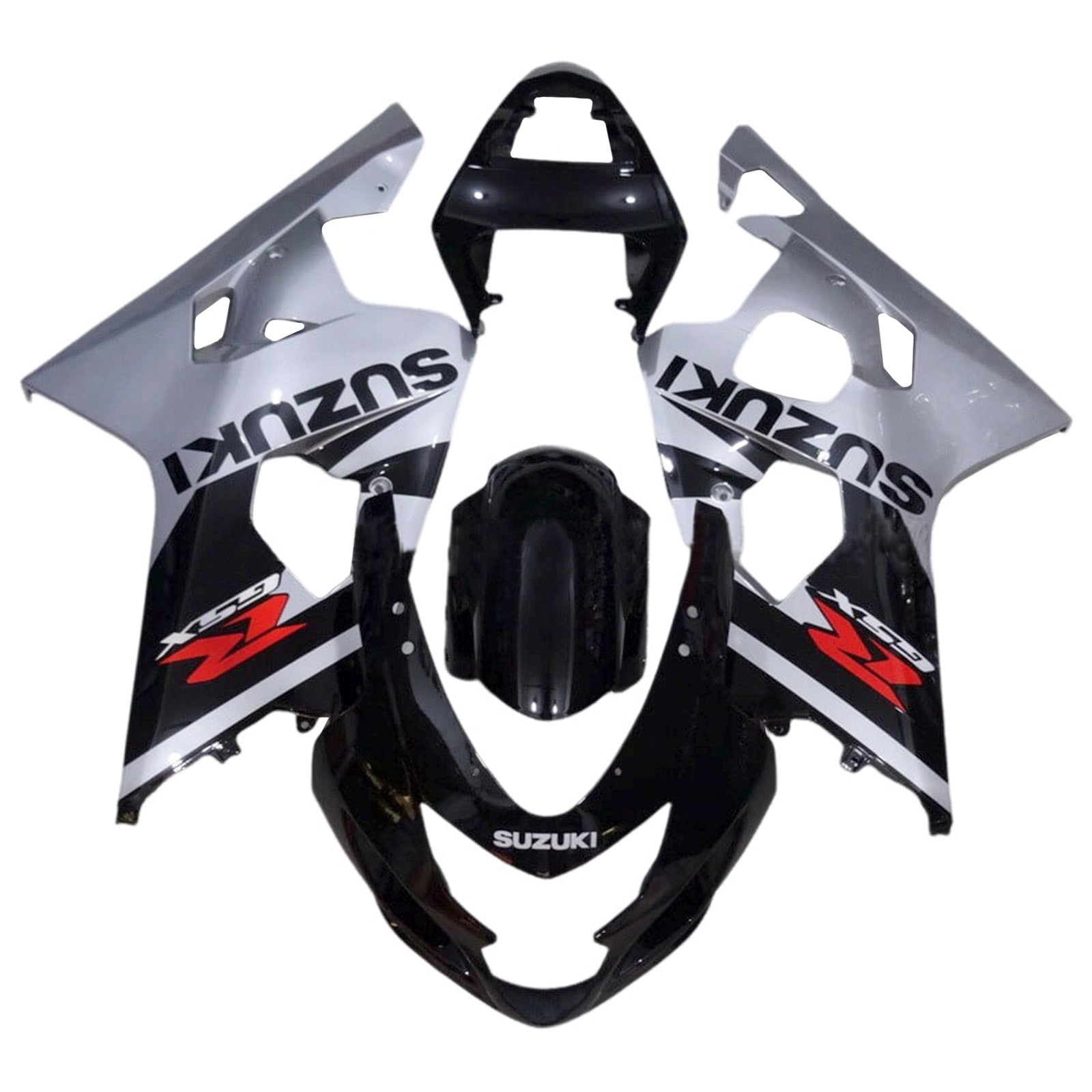 Amotopart 2004-2005 K4 GSXR 600/750 Suzuki Black&Grey Fairing Kit