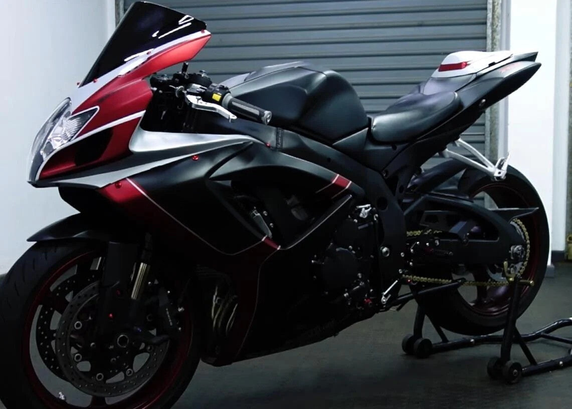 Amotopart 2006-2007 Suzuki GSXR 600/750 Matte Red&Black Fairing Kit