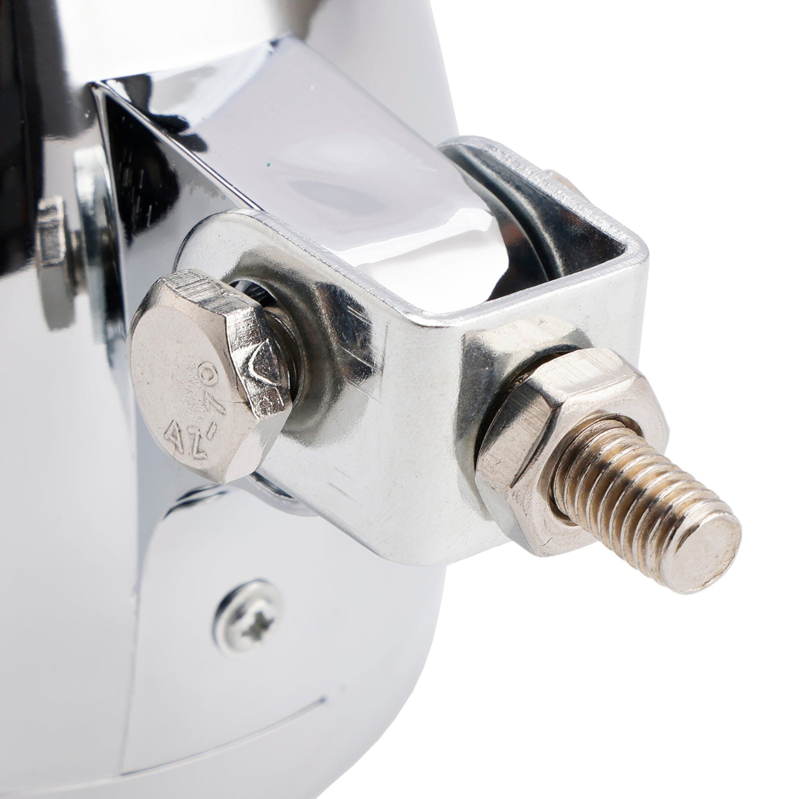 Racer Bobber Chopper Motorcycle Beam Headlight Fog Lamp Custom Chrome