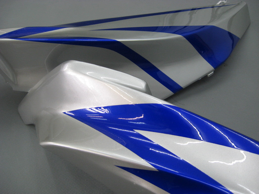 Amotopart 2007-2008 Honda CBR600RR Kit de carenado azul y plateado