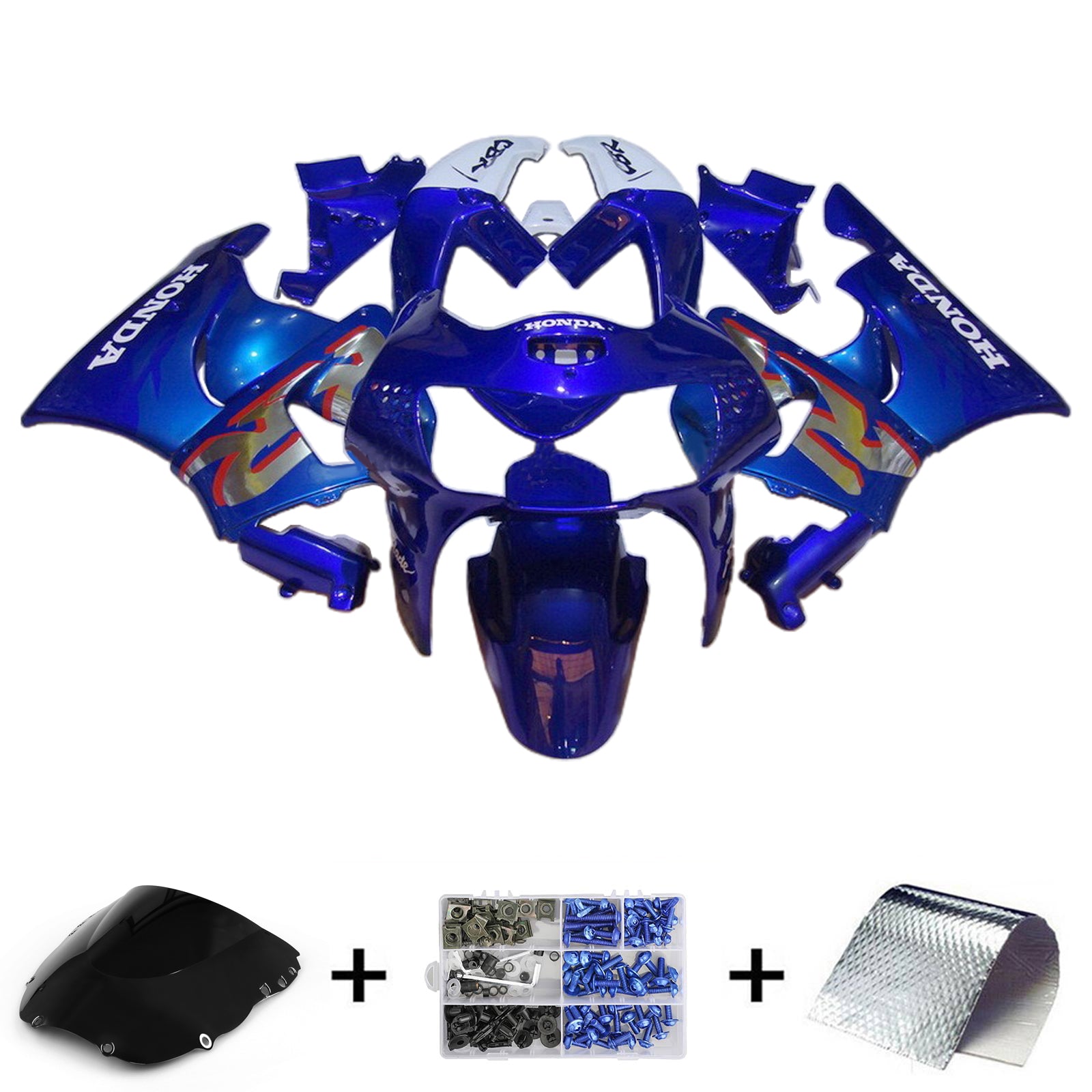 Amotopart 1998–1999 Honda CBR900RR 919 Blaues Verkleidungsset