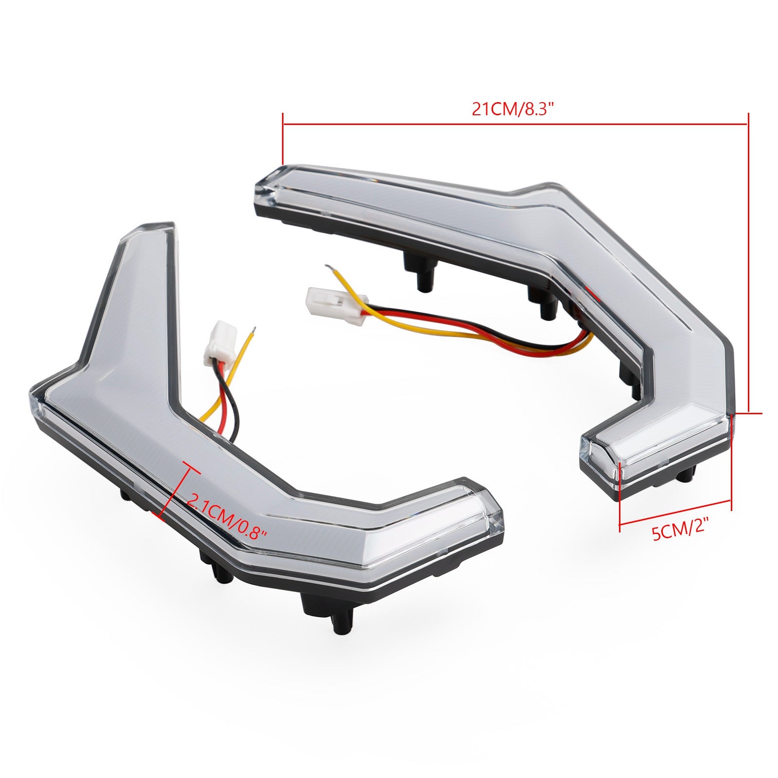 Luci d'accento Fang degli indicatori di direzione UTV per Polaris RZR XP 4 1000 / S 4 900 2014-2020