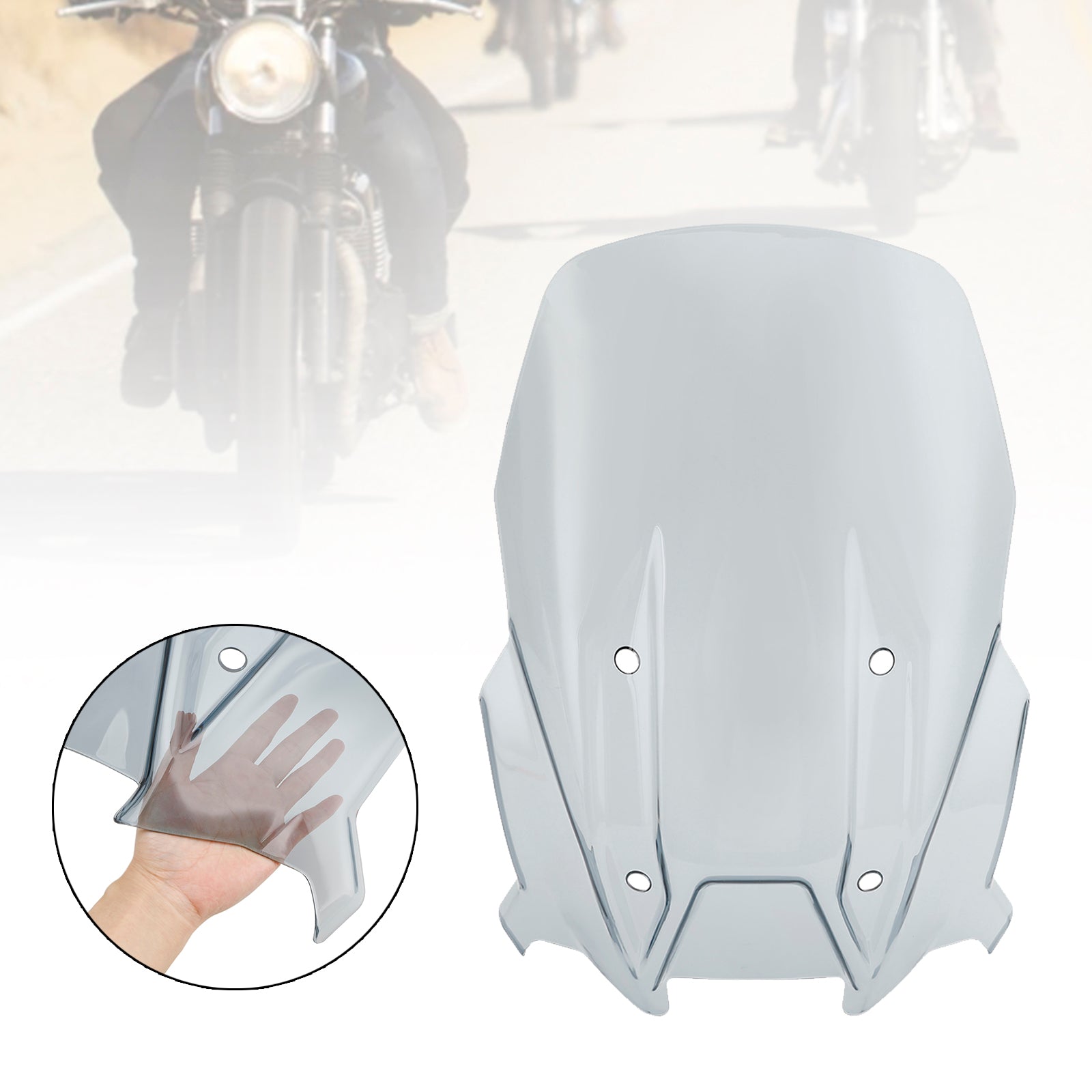 ABS-Motorrad-Windschutzscheibe, passend für Aprilia Tuareg 660 2022