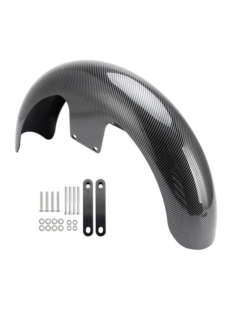 Touring Electra Street Road Glide Baggers Flht Flhr Carbon 19" Wrap Front Fender Abs