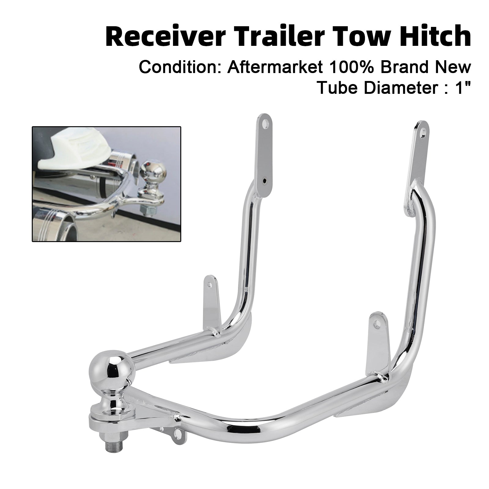 2009-2023 Touring Electra Street Glide FLHX Receiver Trailer Tow Hitch