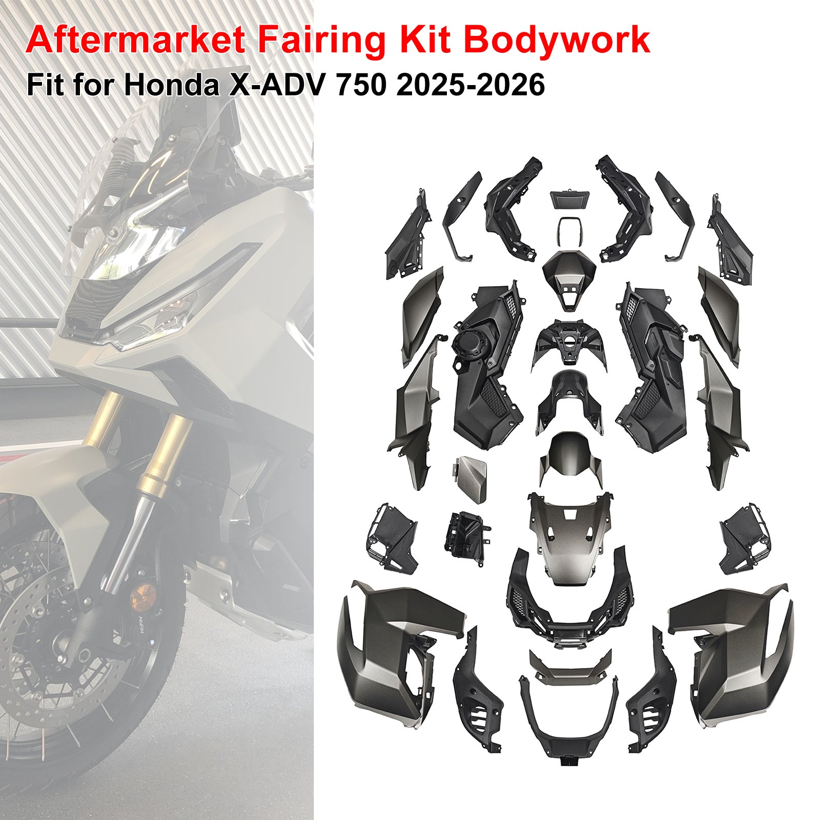 Amotopart 2025-2026 Honda X-ADV 750 Collection de kits de carénage