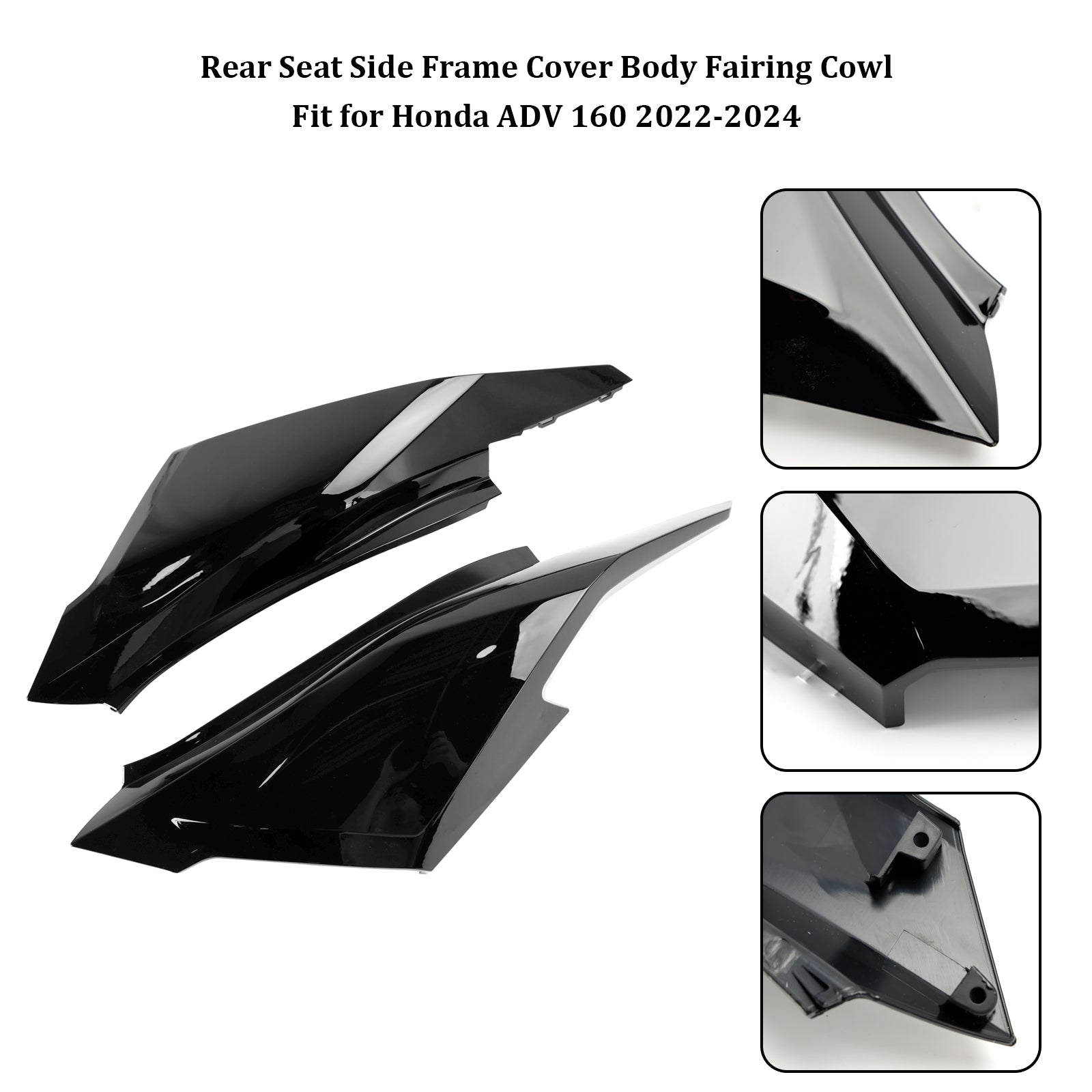 23-24 Honda ADV 160 Rear Seat Side Frame Cover Body Fairing Cowl