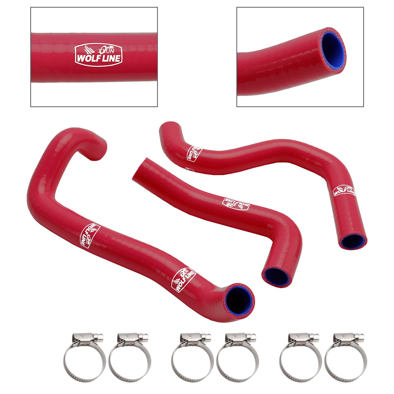 20-22 Street Triple 765 R RS Silicone Radiator Coolant Hose Kit