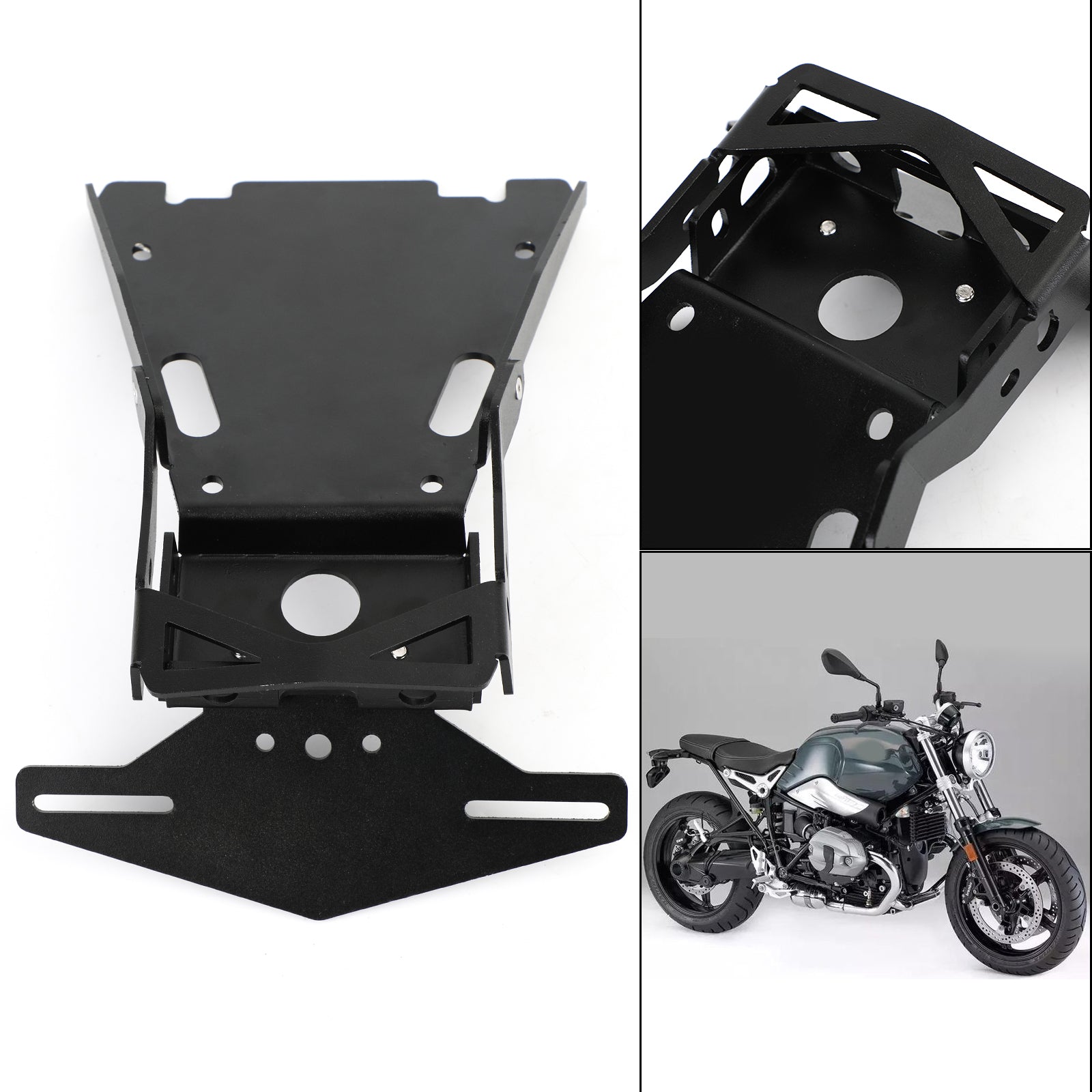 Support de cadre de support de plaque d'immatriculation de moto pour BMW R NINE T 2014 – 2018 (tous les modèles)