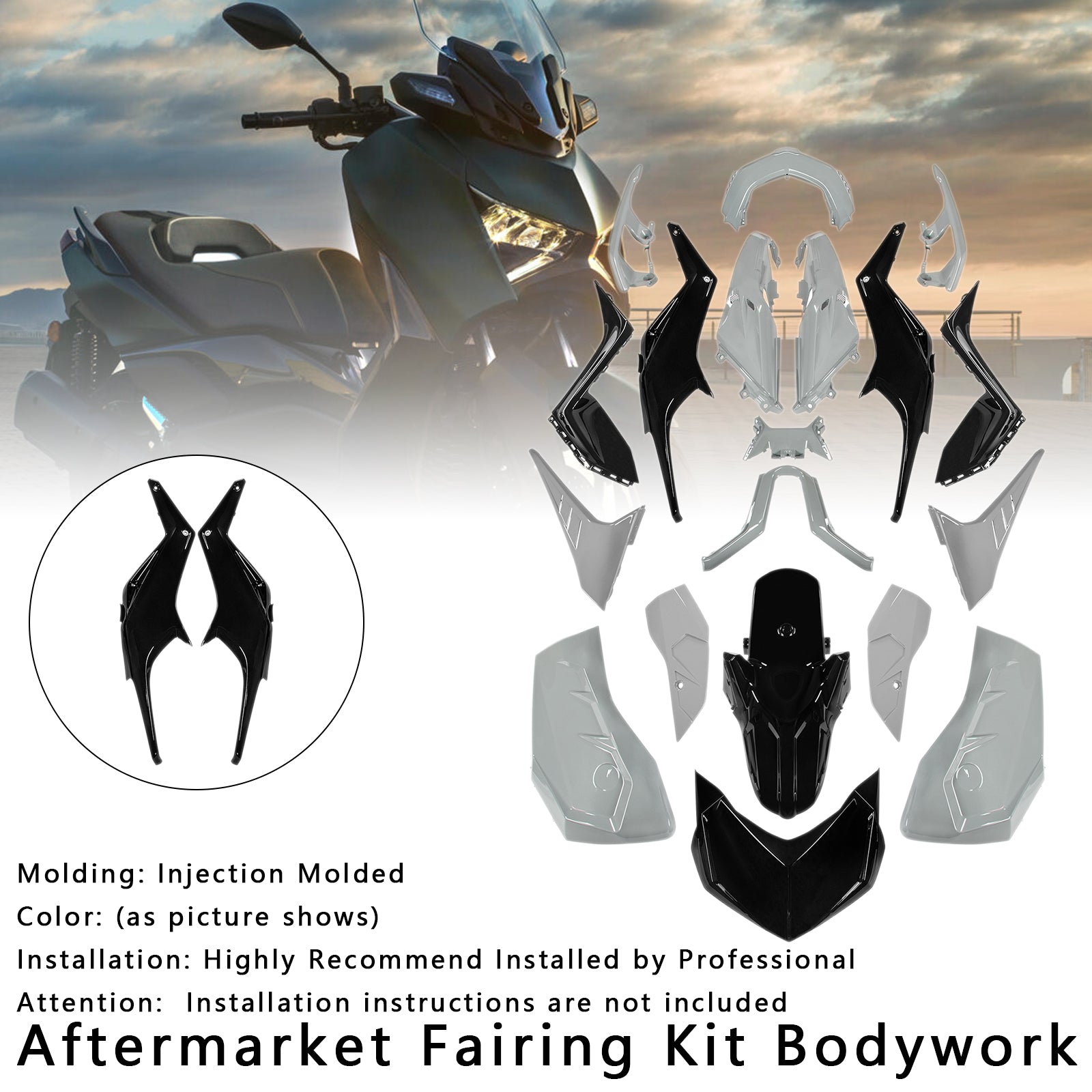 Amotopart 2023-2024 Yamaha X-MAX 300 Fairing Kit