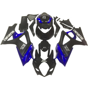 Amotopart 2007-2008 K7 GSXR1000 Suzuki Blue&amp;Black Style1 Kit carena