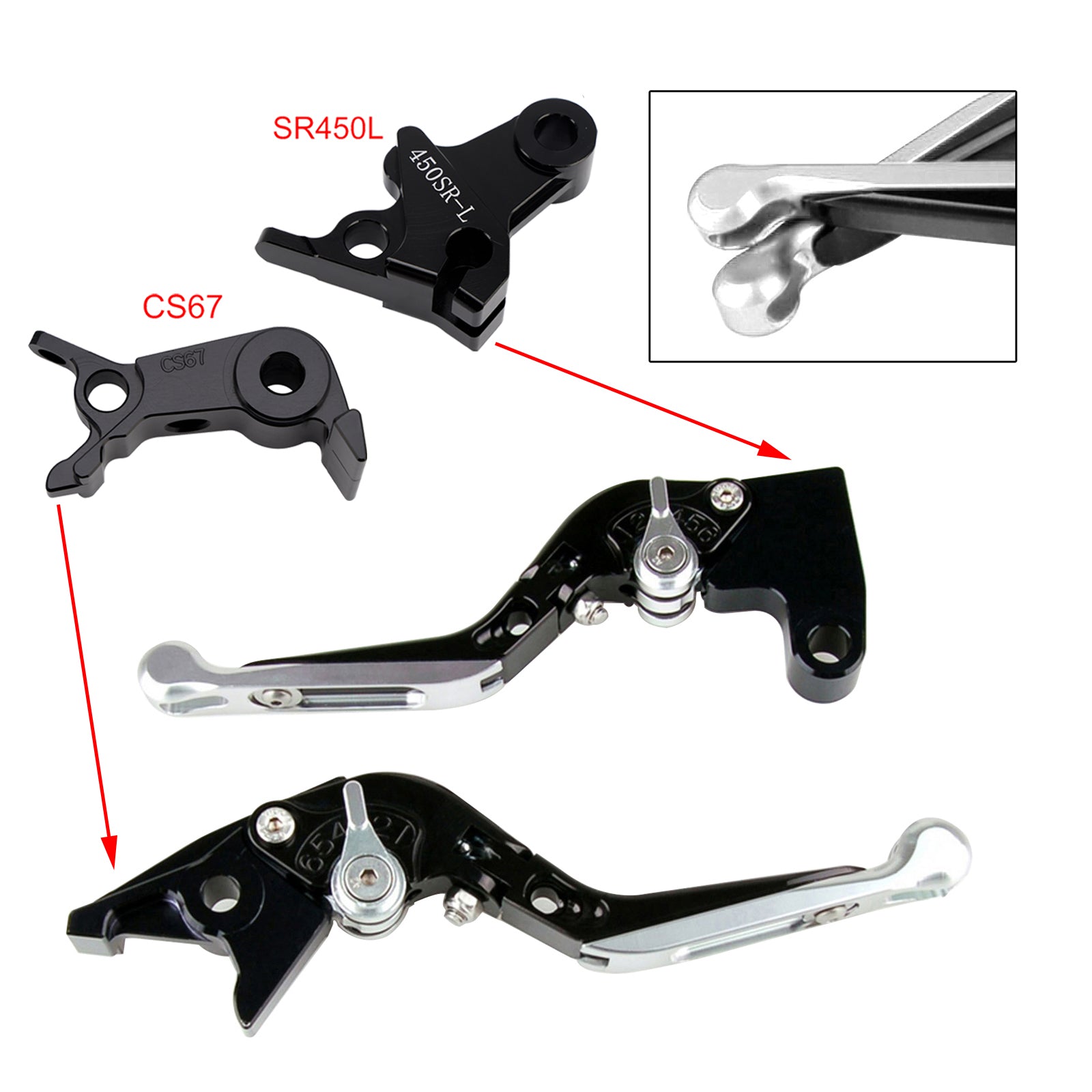 2024-2026 VOGE DS900X 900DSX Adjustable Clutch Brake Lever