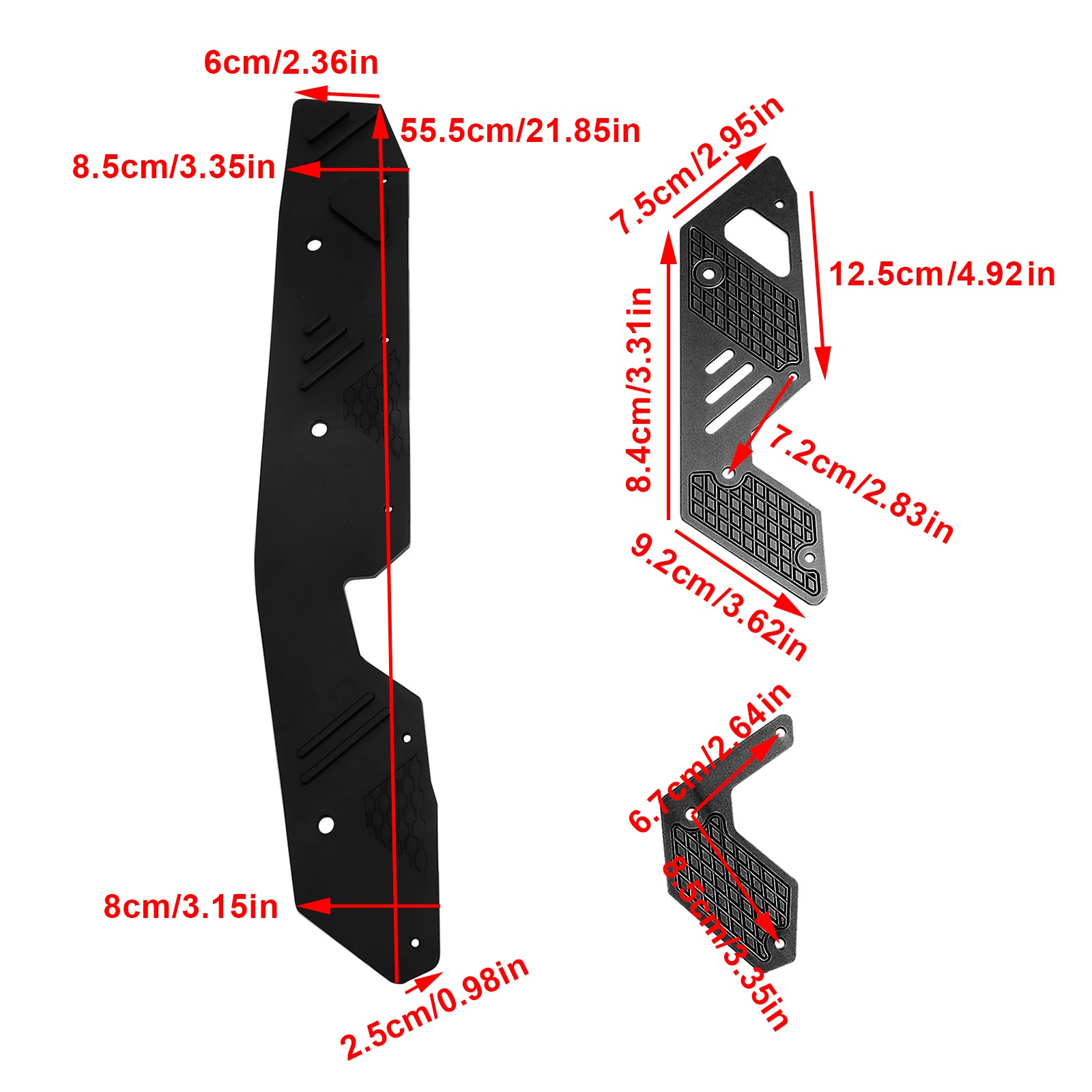 Fußrasten Fußrasten Pedal Trittbrett Plattenschutz passend für HONDA ADV160 2022–2023