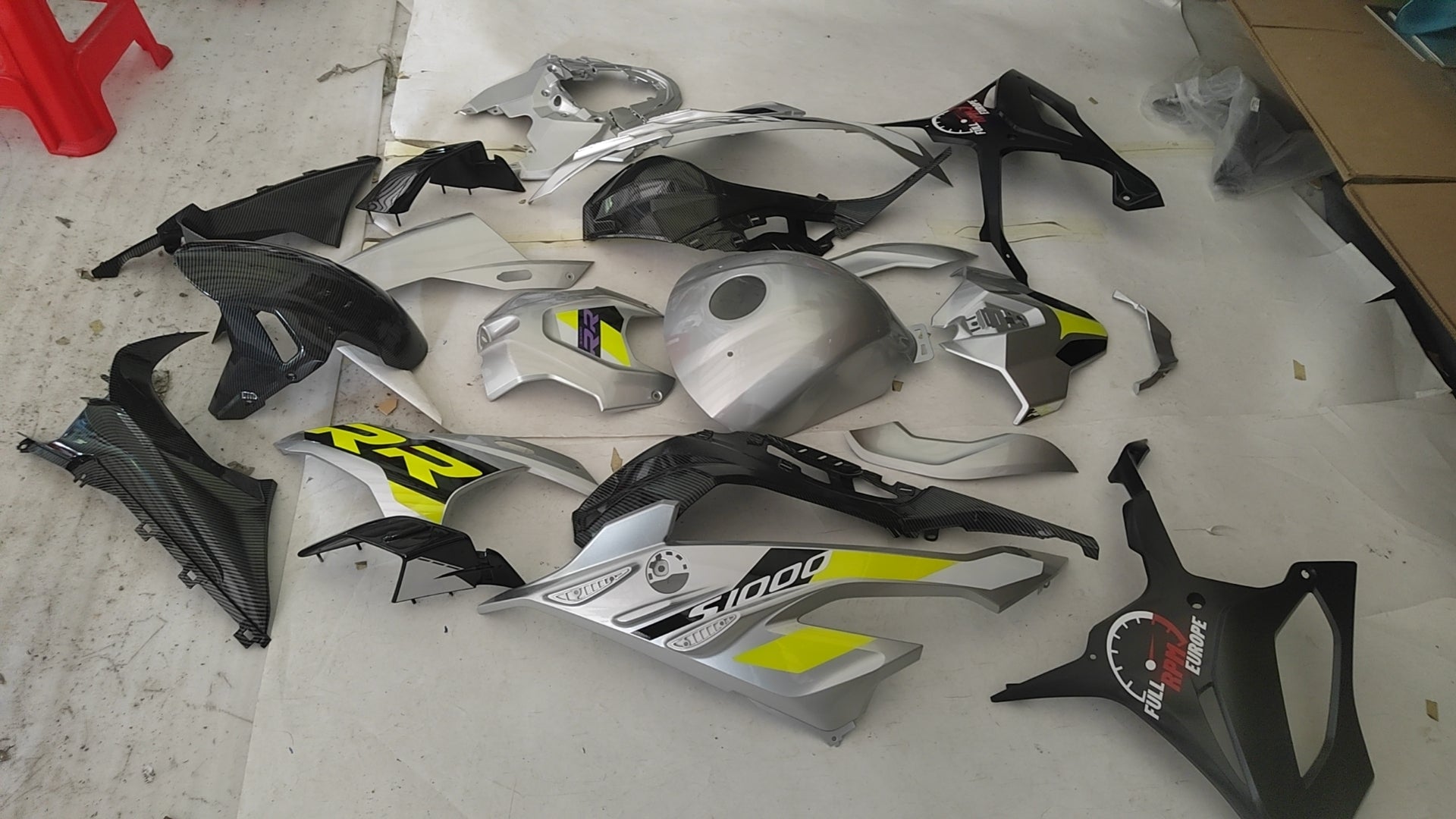 Amotopart 2023-2024 S1000RR BMW Red & Blue Style1 kuipkit