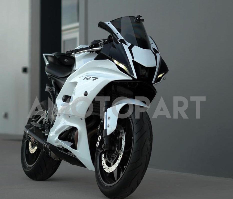 Amotopart 2021-2025 Yamaha YZF-R7 White Fairing Kit