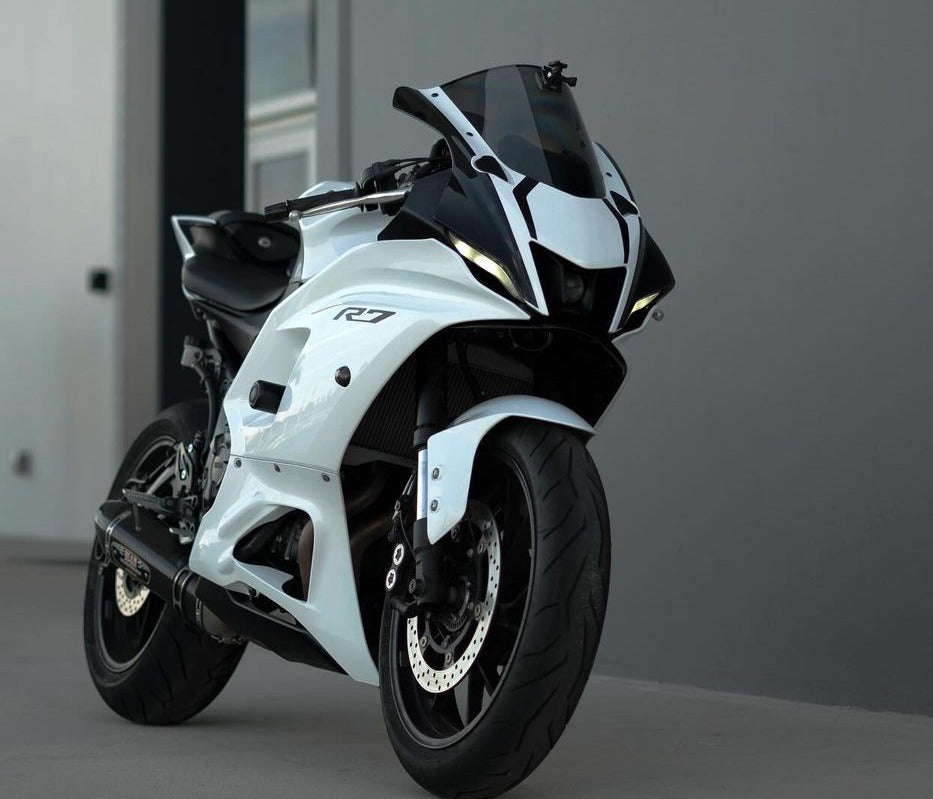 Amotopart 2021-2024 Yamaha YZF-R7 Kit de carenado blanco