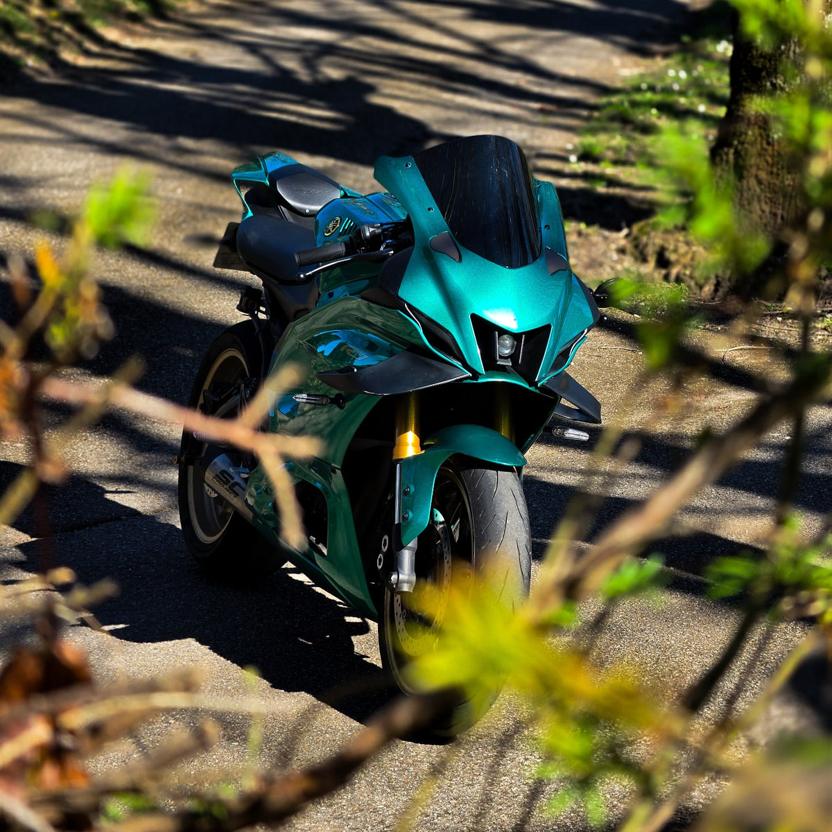 Kit carena Amotopart 2021-2025 Yamaha YZF-R7 verde lucido