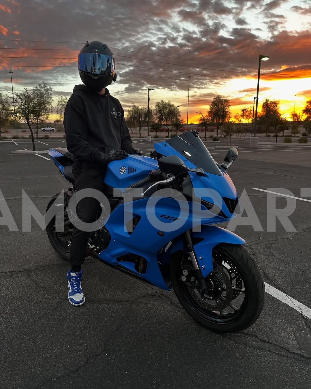 Amotopart 2021-2025 Yamaha YZF-R7 Matte Blue Fairing Kit