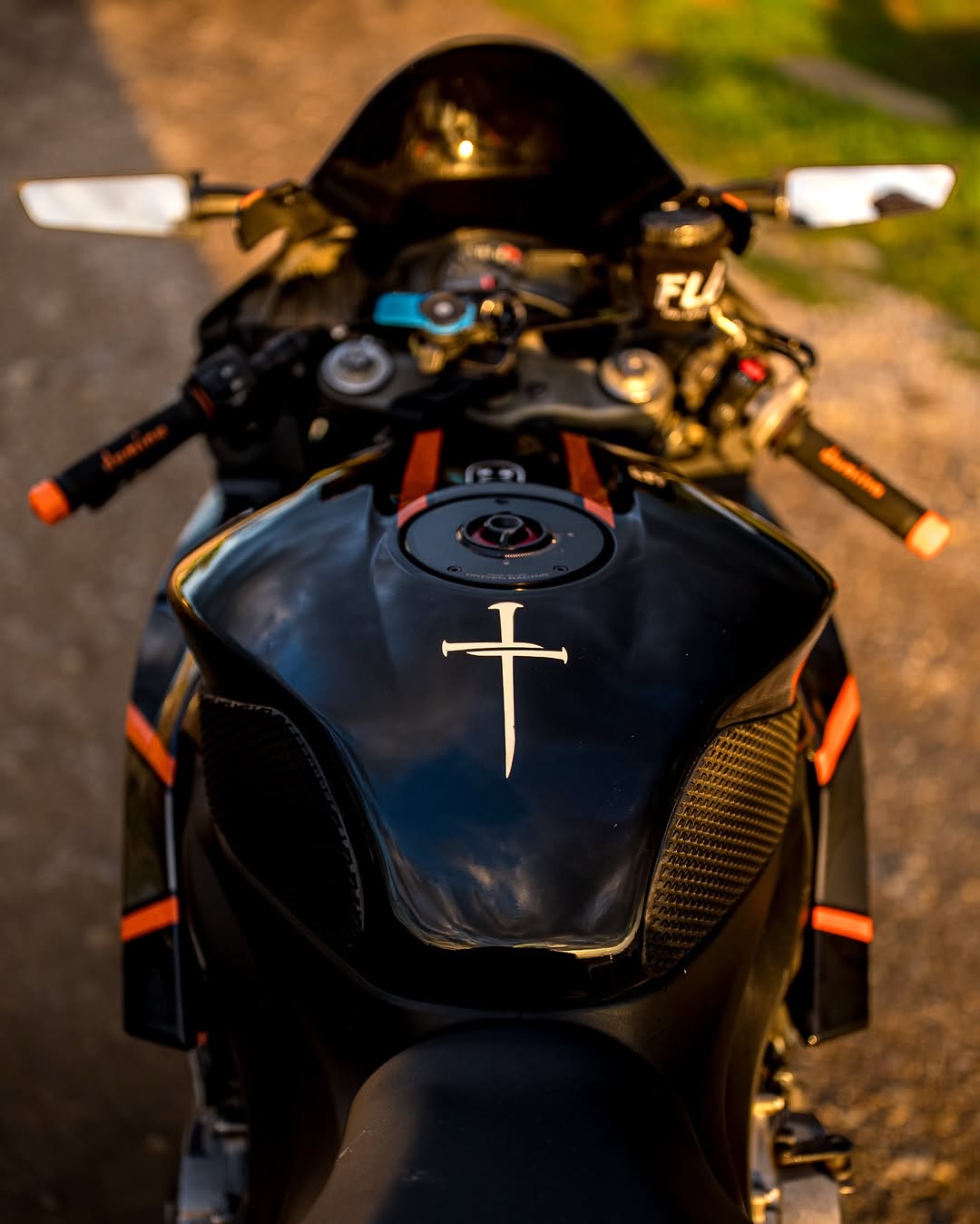 Amotopart 2007-2008 Honda CBR600RR Grey Orange Fairing Kit