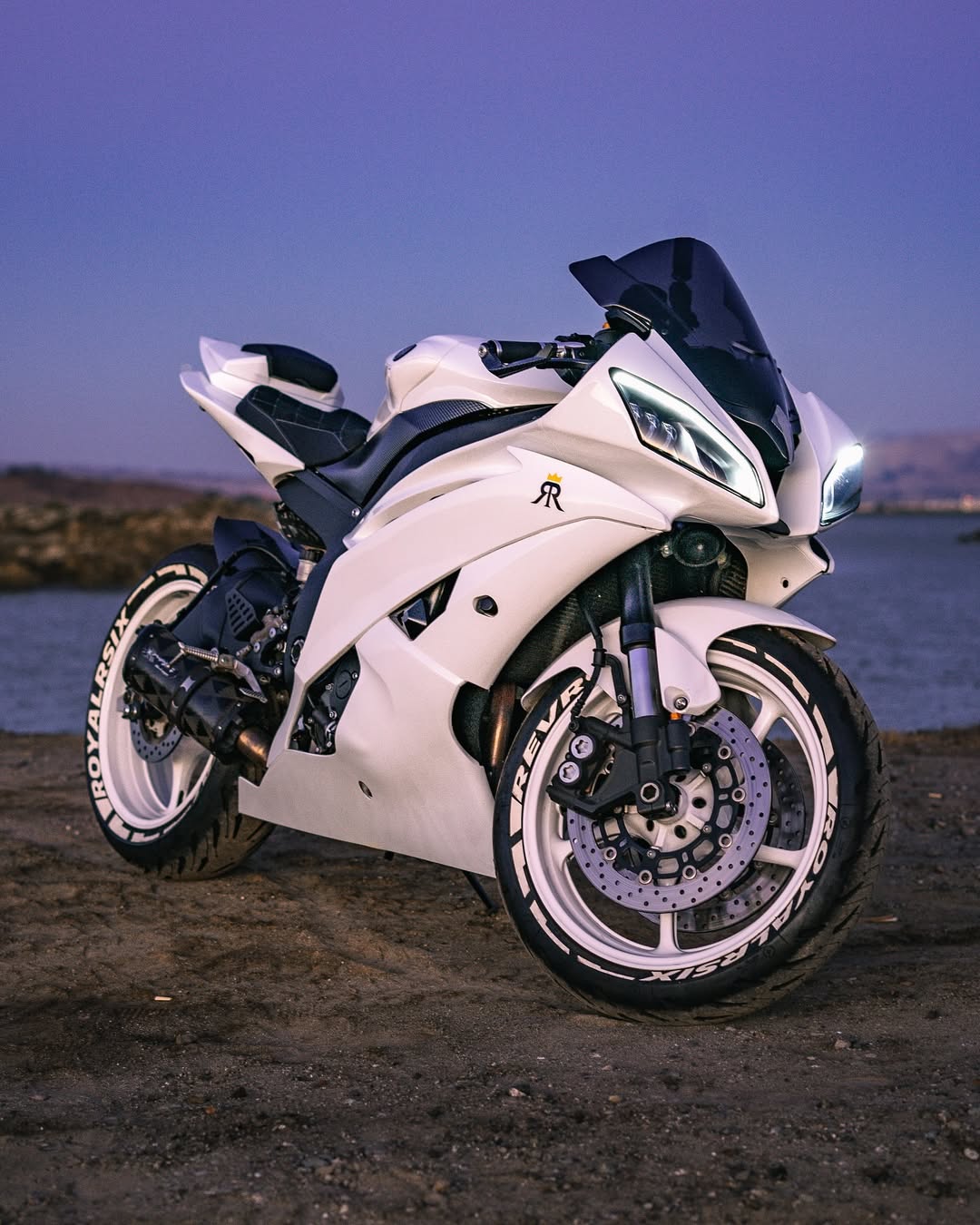 Amotopart 2008-2016 Yamaha YZF 600 R6 Pearl White Fairing Kit