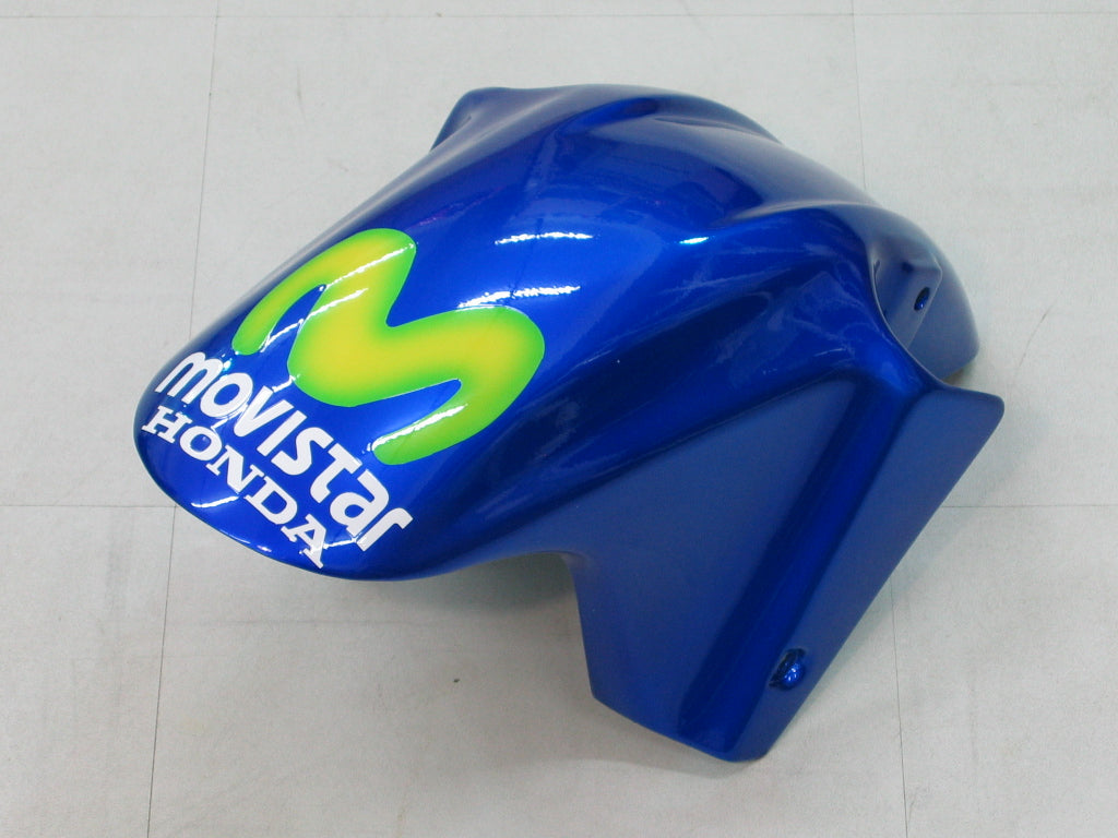 Amotopart 2004-2007 Honda CBR600 F4i Bleu et jaune avec logo Style1 Kit de carénage