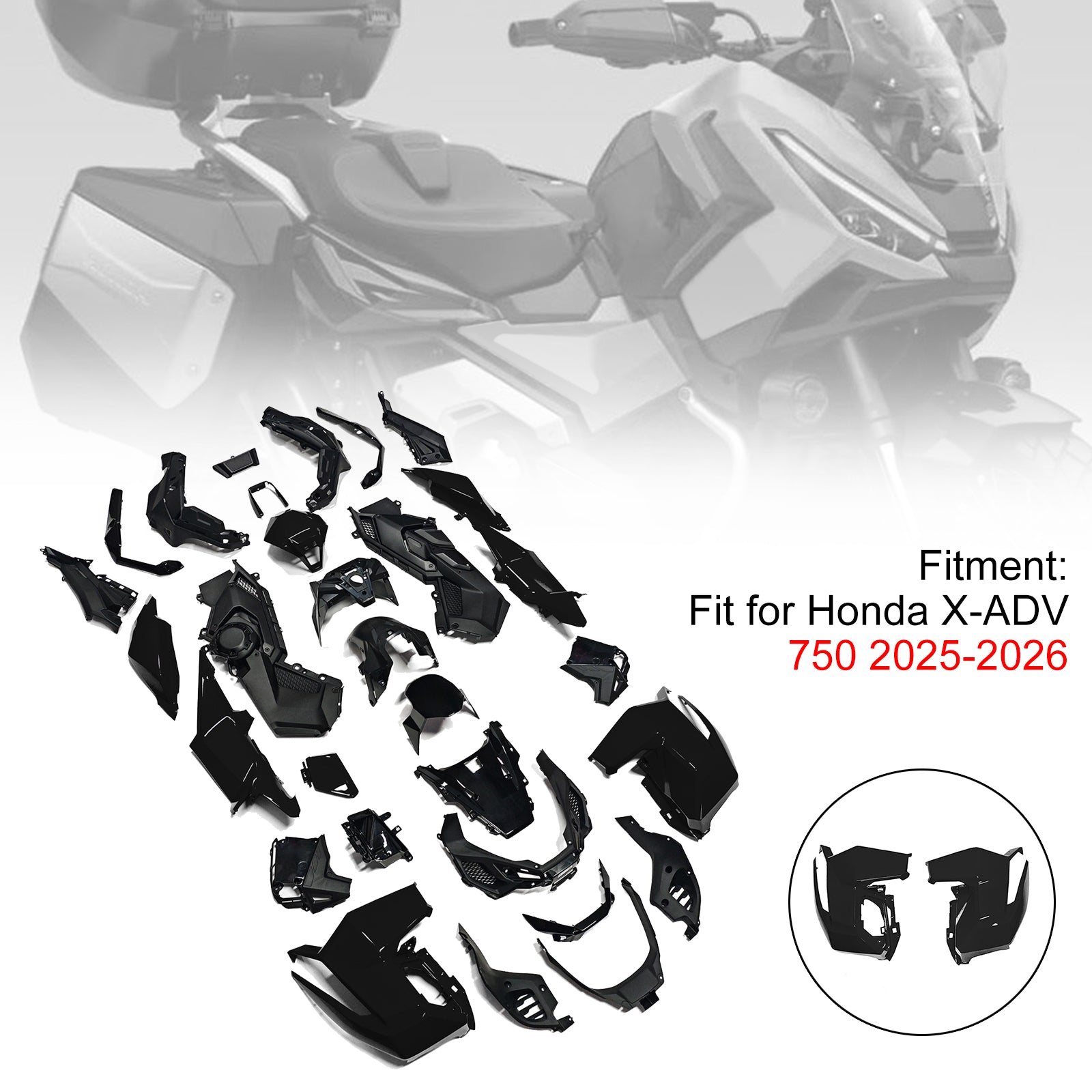 Amotopart 2025-2026 Honda X-ADV 750 Collection de kits de carénage