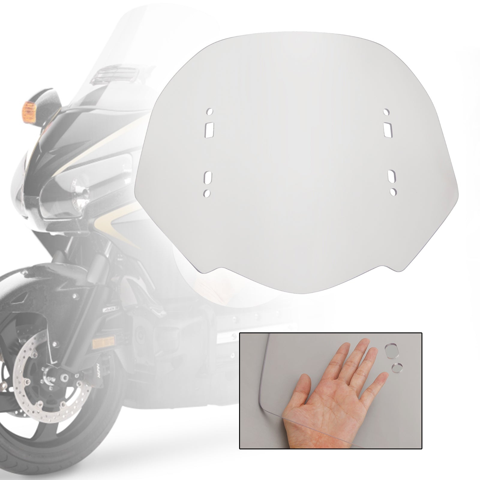 Parabrisas de motocicleta de 15 "compatible con HONDA Gold Wing GL1800 2018-2023