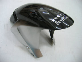 Amotopart 2005–2006 Honda CBR600RR Schwarz-Silber-Akzent-Verkleidungsset