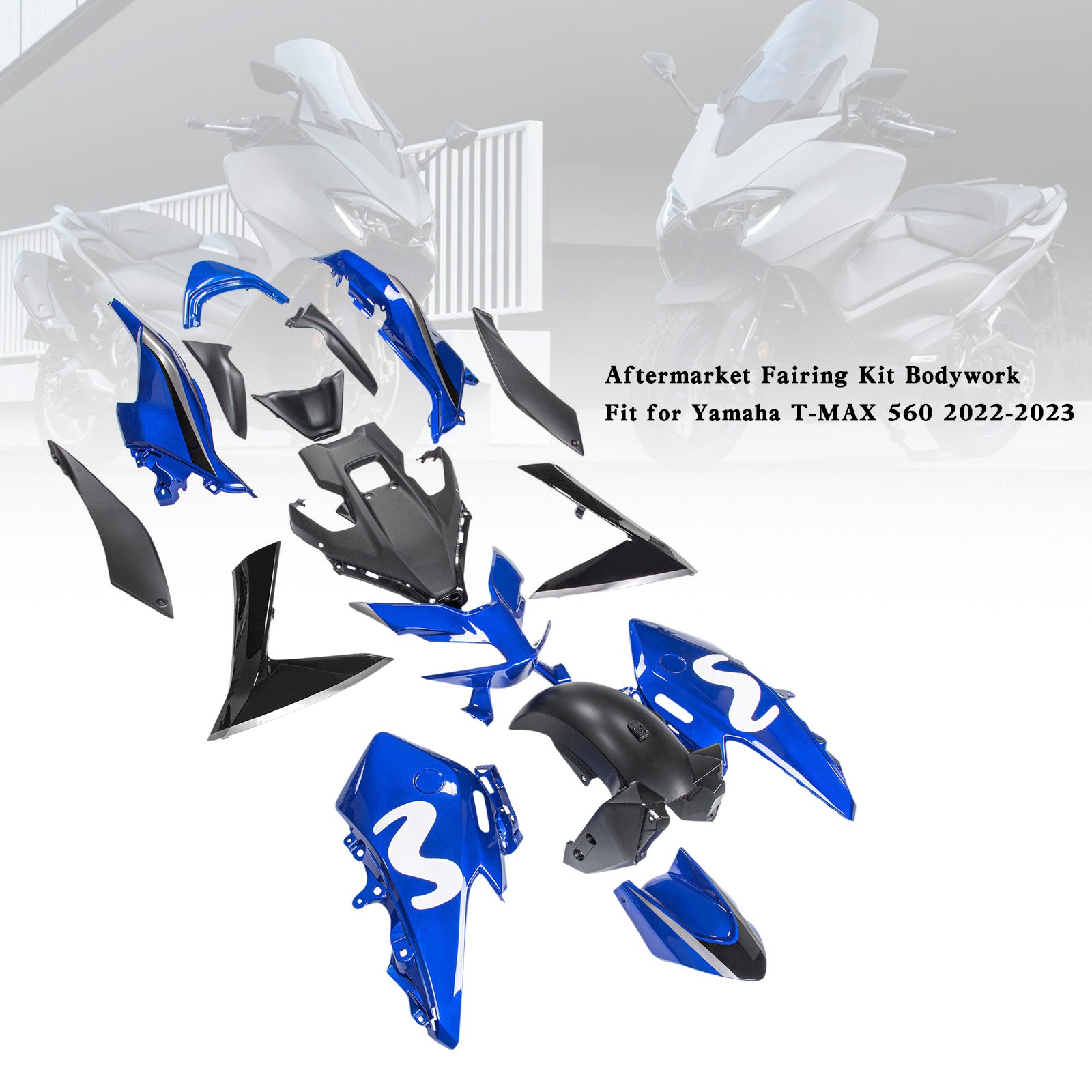 Amotopart 22-24 Yamaha T-MAX 560 Fairing Kit Collection