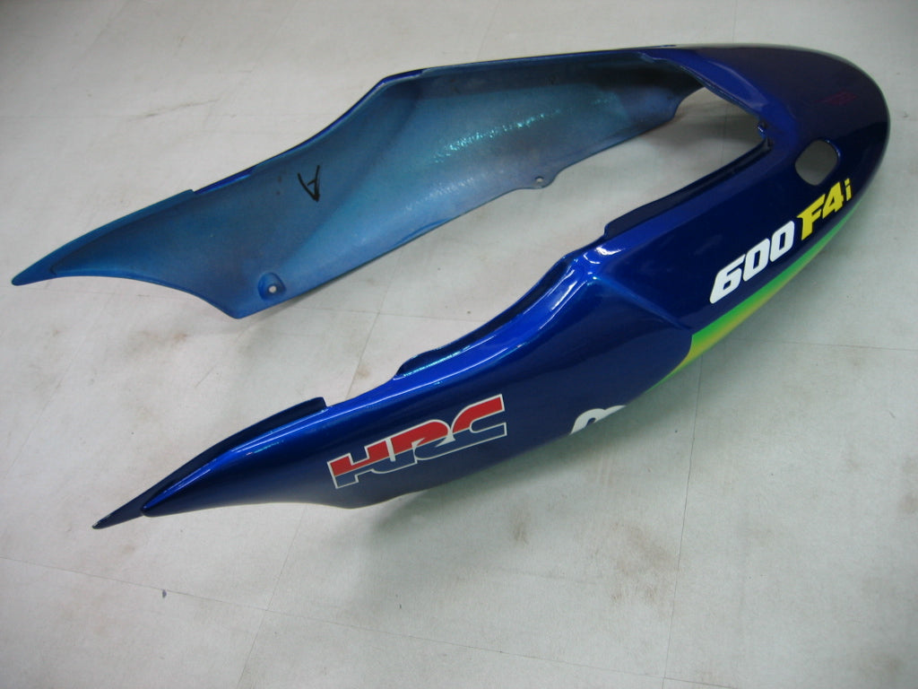 Amotopart 2004-2007 Honda CBR600 F4i Bleu et jaune avec logo Style1 Kit de carénage