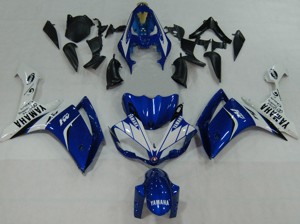 Amotopart 2007–2008 Yamaha YZF 1000 R1 blau-weißes Verkleidungsset