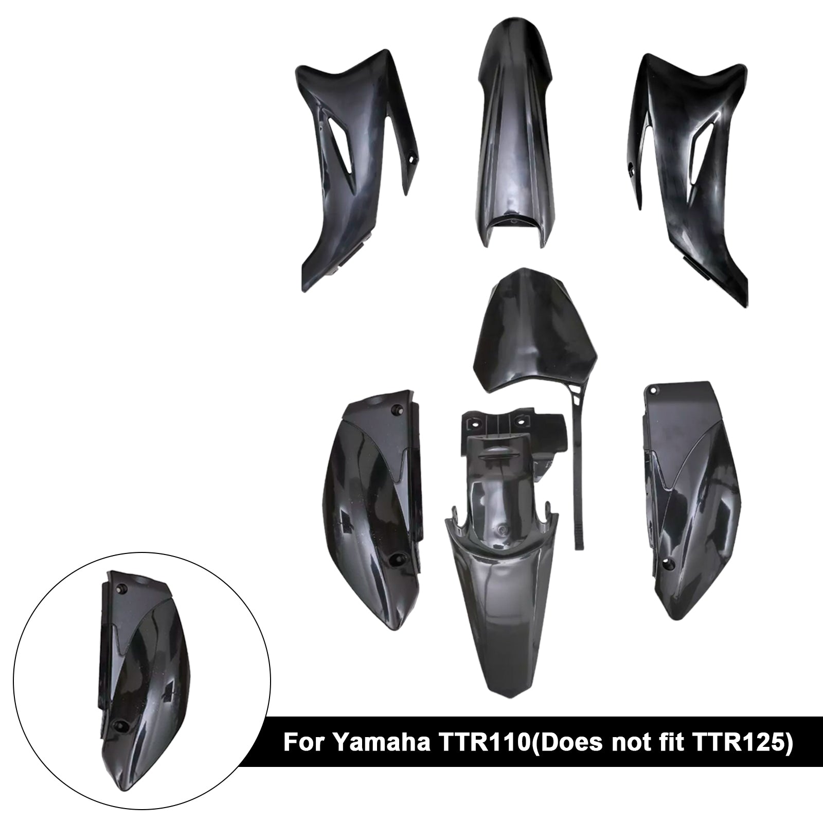 Yamaha TTR110 Dirt Bike Body Plastic Kit Fender Faming