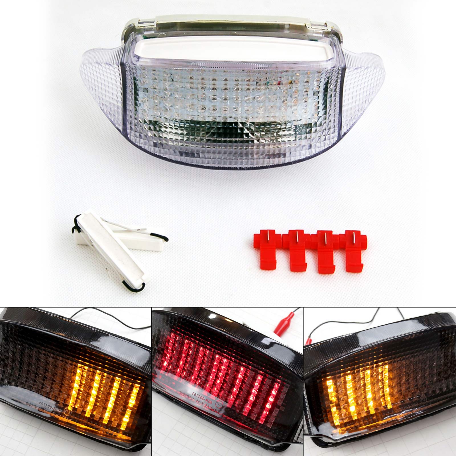 97-98 Honda CBR 600 F3 Feu arrière LED transparent + clignotants