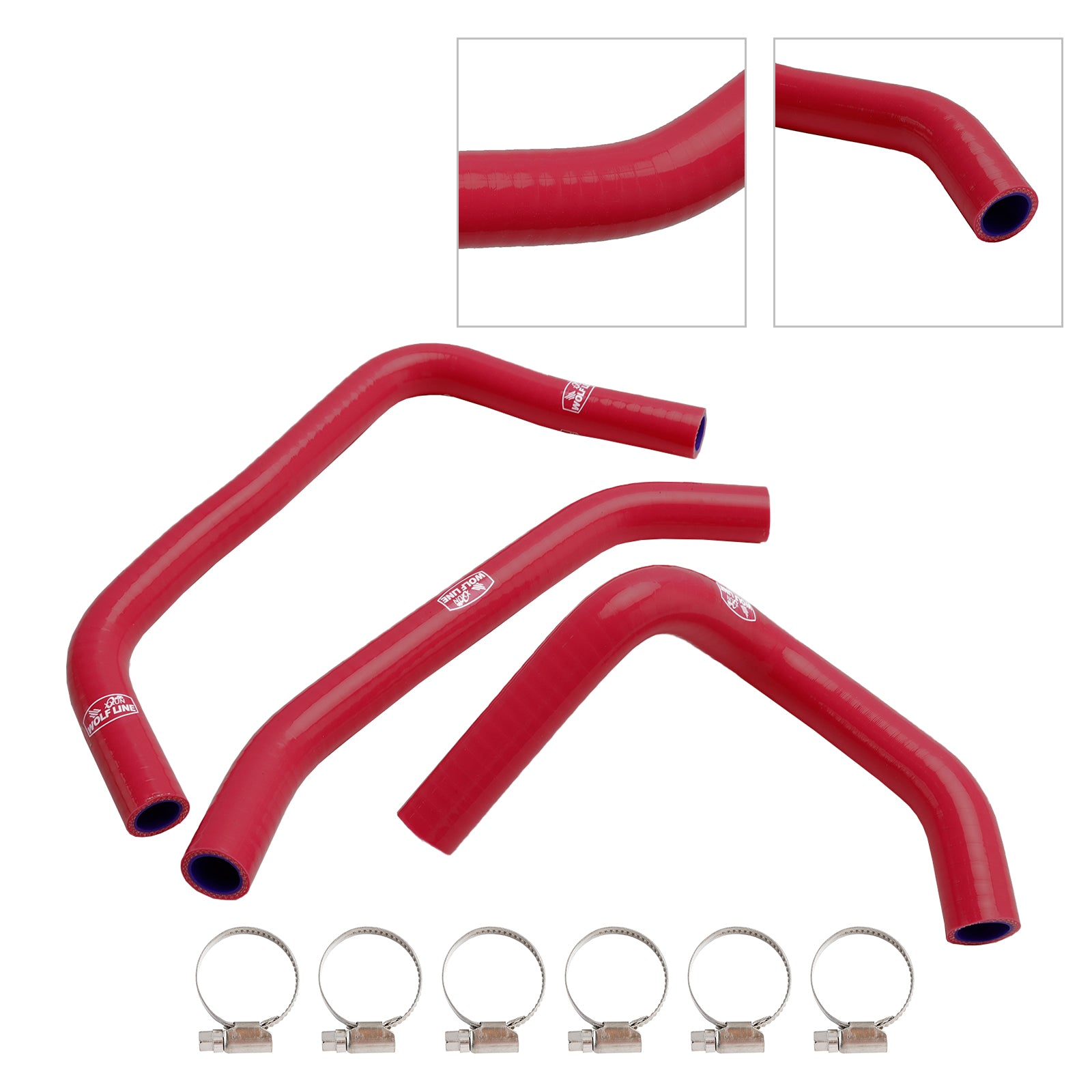 23-24 Kawasaki ZX4R ZX-4RR Silicone Radiator Coolant Hose Kit